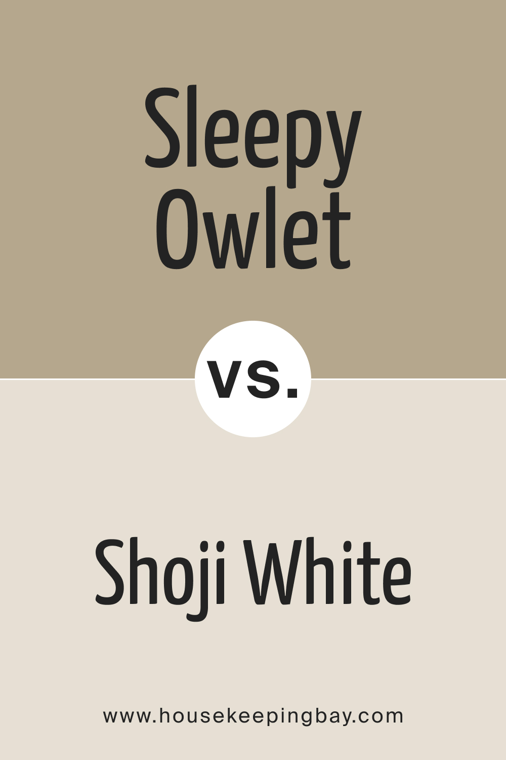 SW 9513 Sleepy Owlet vs. SW 7042 Shoji White
