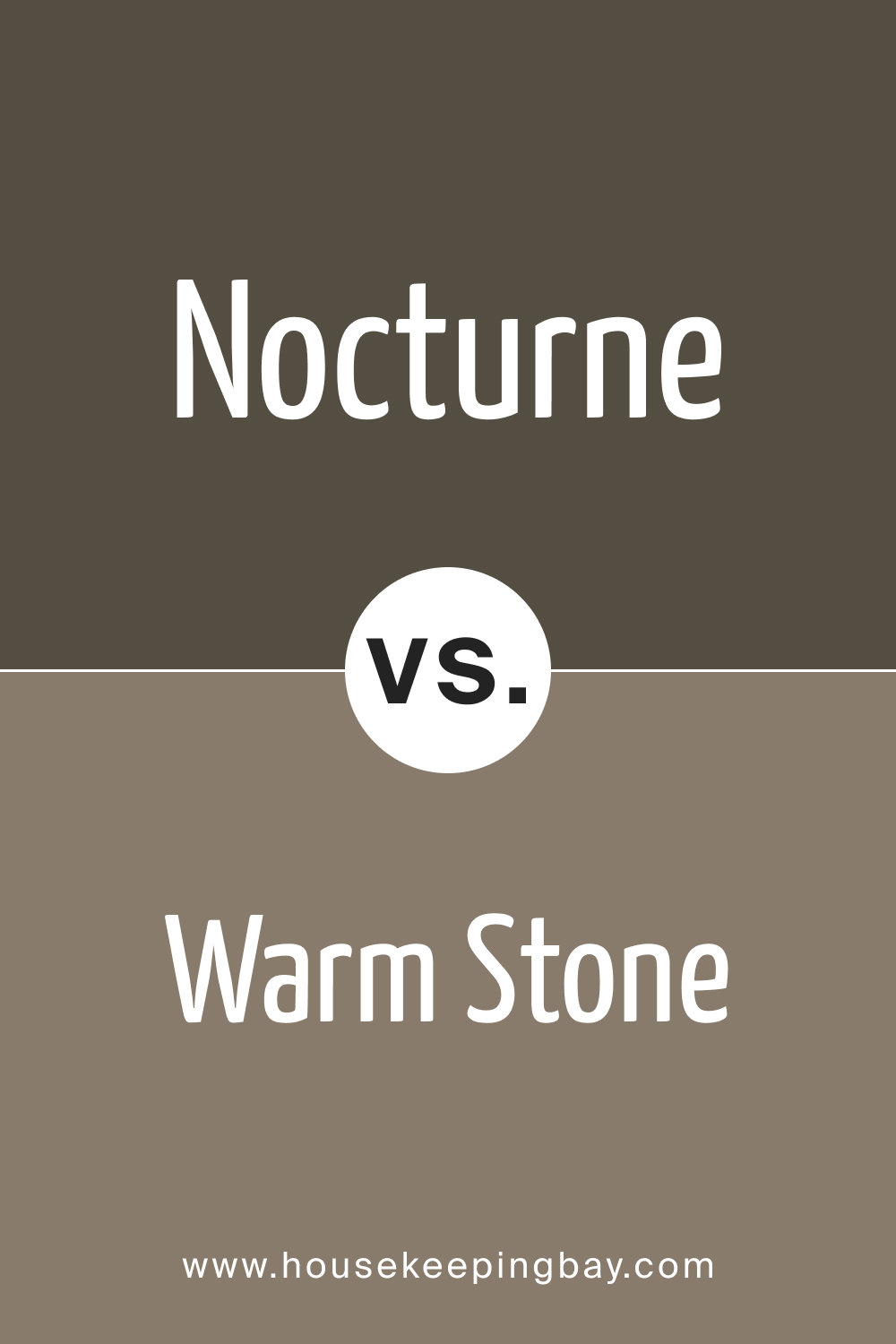 SW 9520 Nocturne vs. SW 7032 Warm Stone