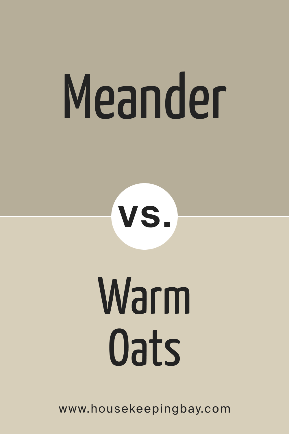 SW 9522 Meander vs. SW 9511 Warm Oats