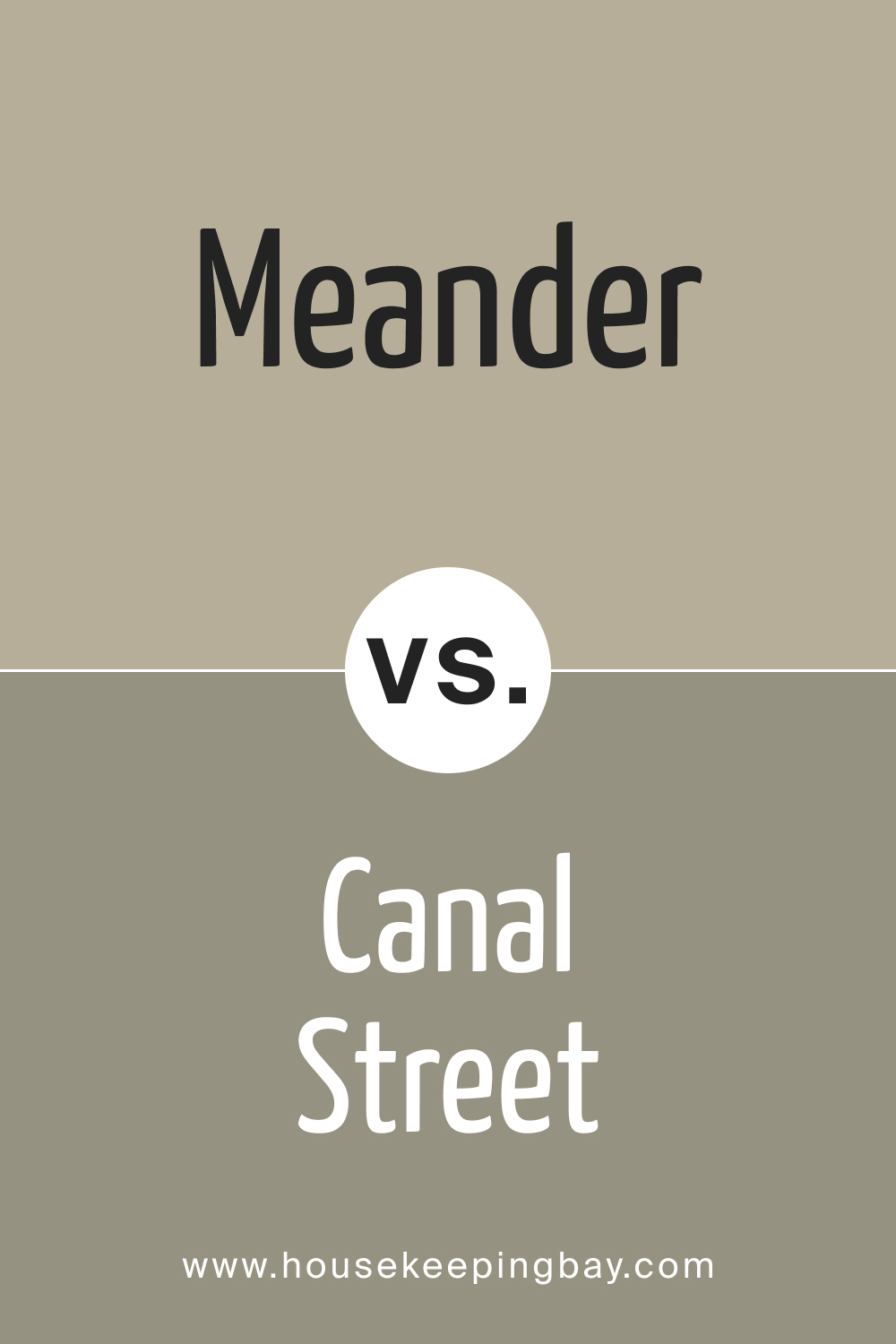 SW 9522 Meander vs. SW 9523 Canal Street