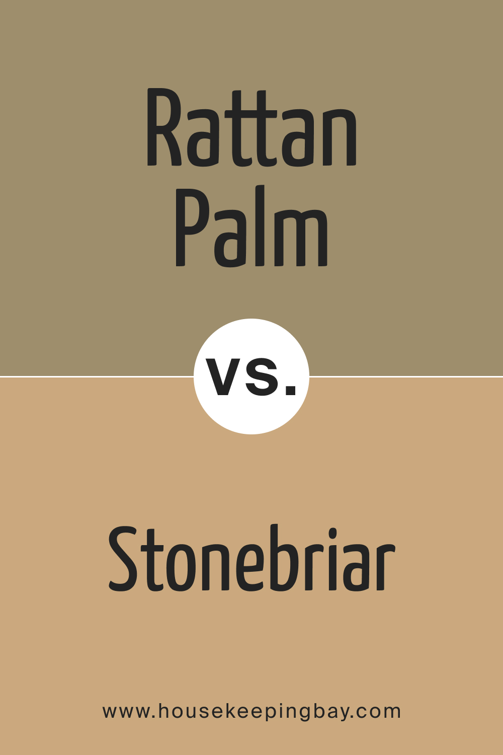 SW 9533 Rattan Palm vs. SW 7693 Stonebriar