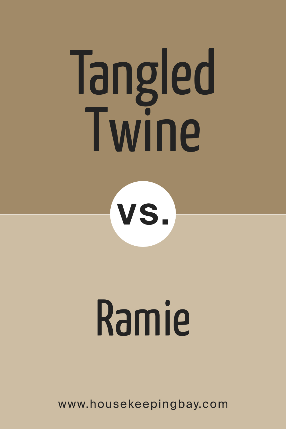 SW 9538 Tangled Twine vs. SW 6156 Ramie