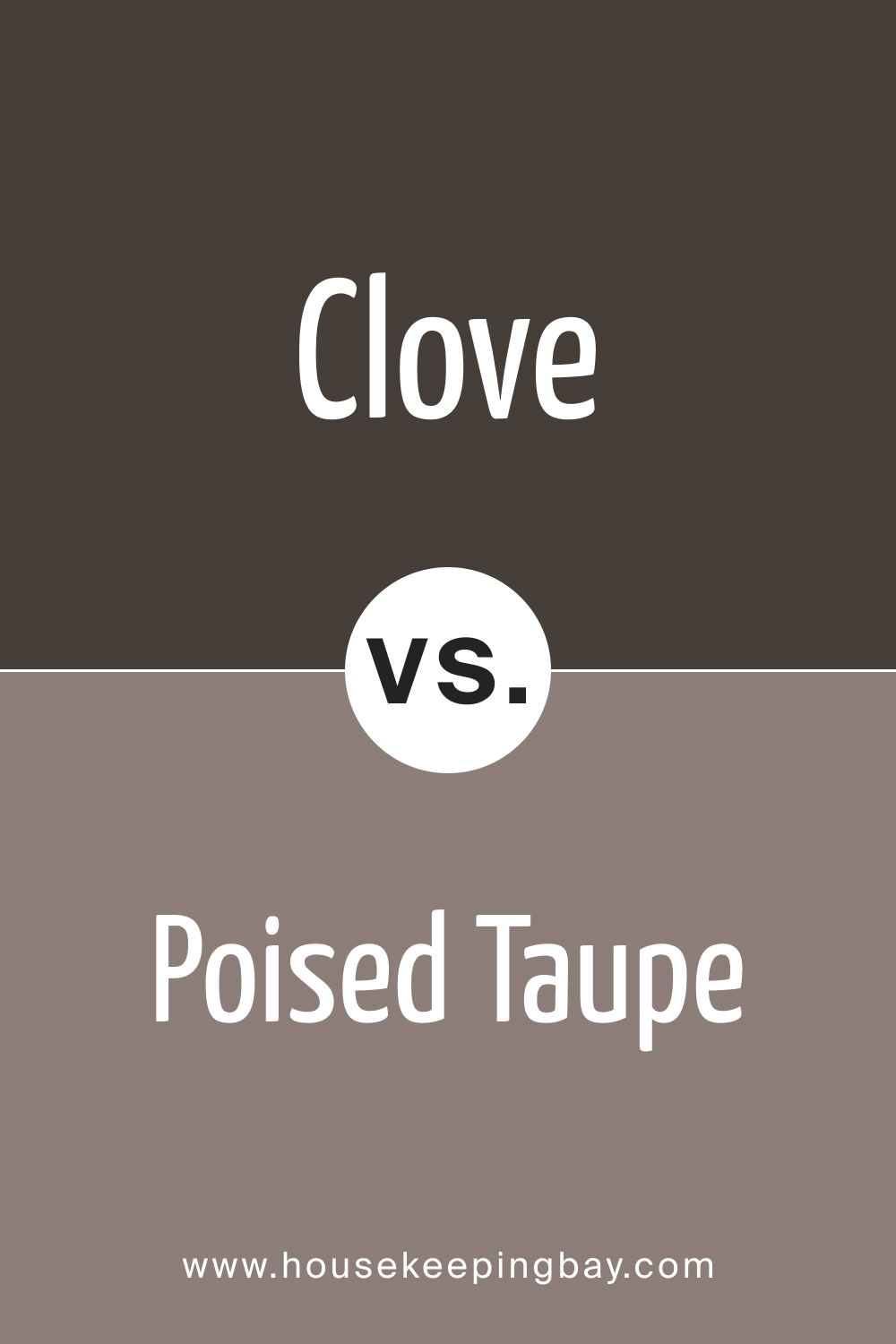 SW 9605 Clove vs. SW 6039 Poised Taupe