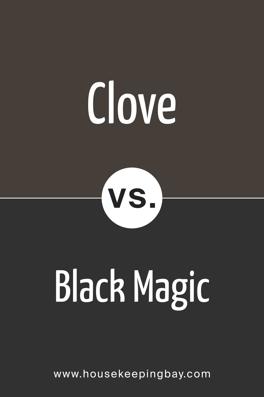 SW 9605 Clove vs. SW 6991 Black Magic