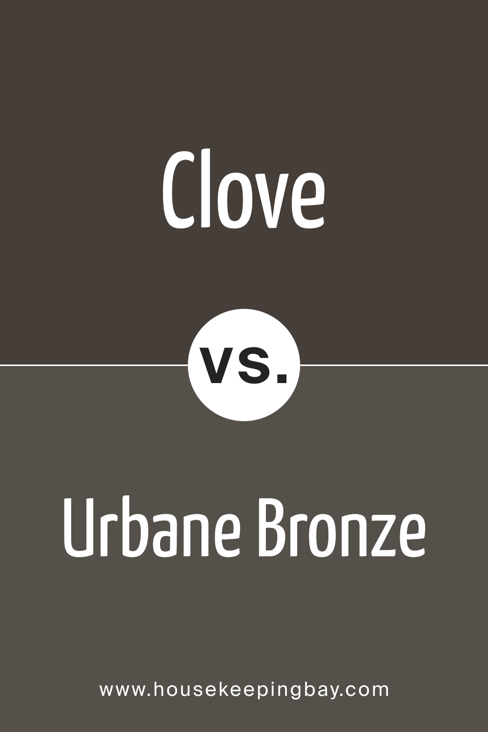 SW 9605 Clove vs. SW 7048 Urbane Bronze
