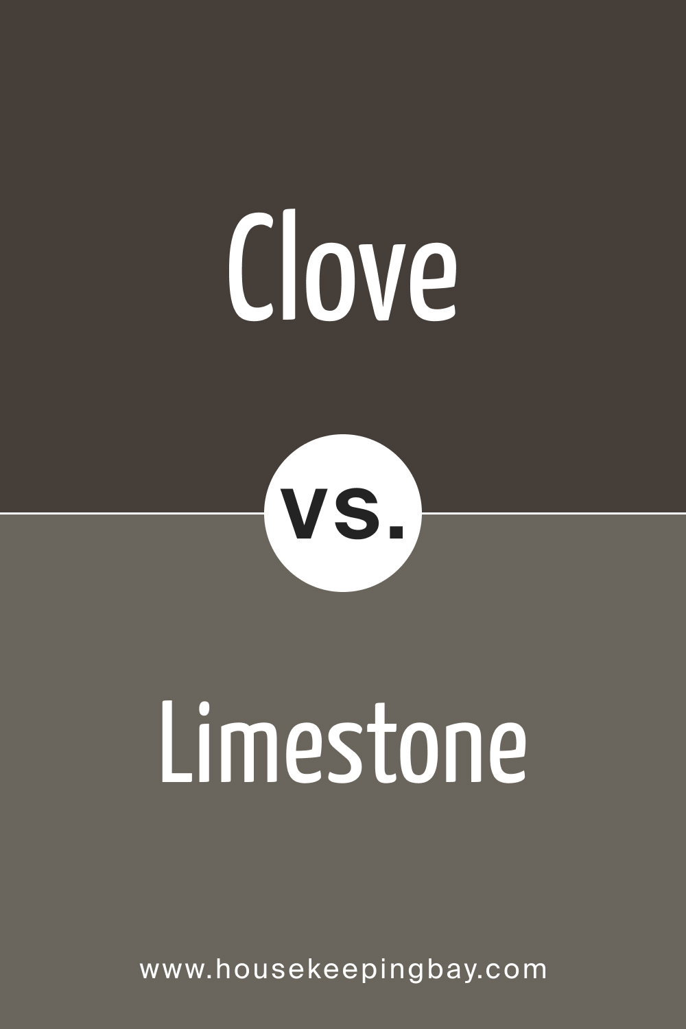 SW 9605 Clove vs. SW 9599 Limestone