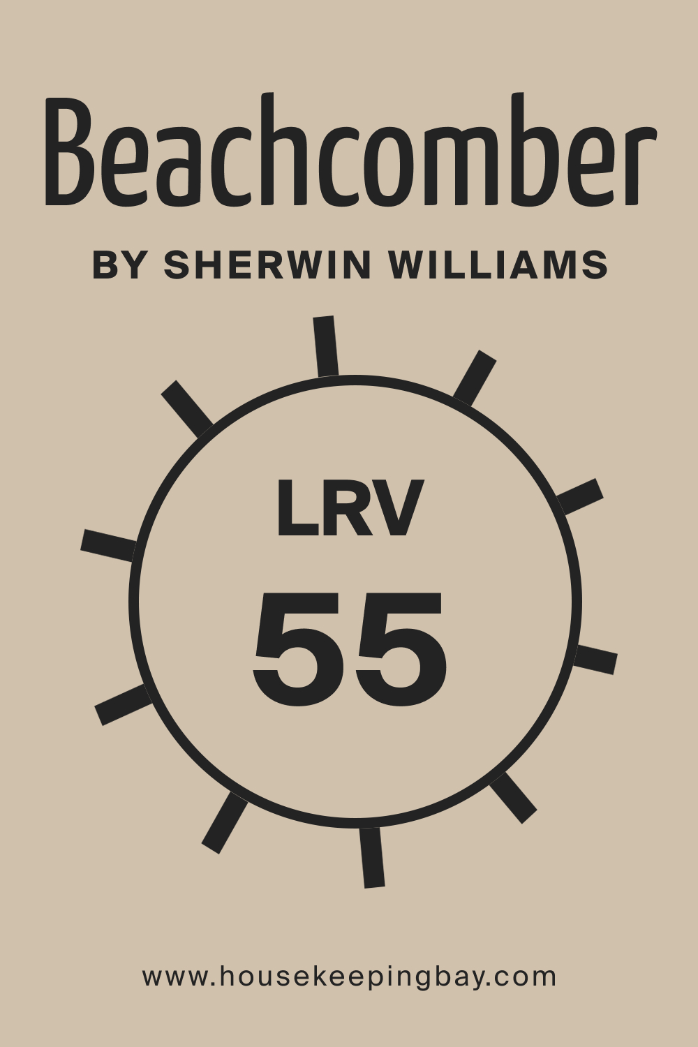 SW 9617 Beachcomber by Sherwin Williams. LRV 55
