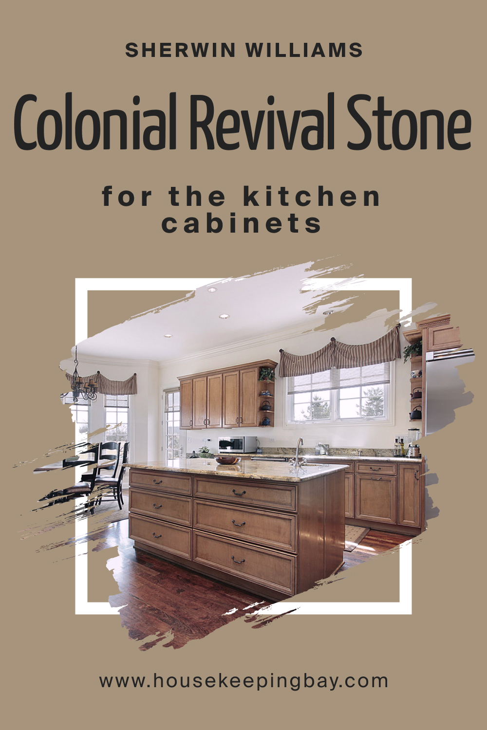Sherwin Williams. SW 2827 Colonial Revival Stone For the Kitchen Cabinets