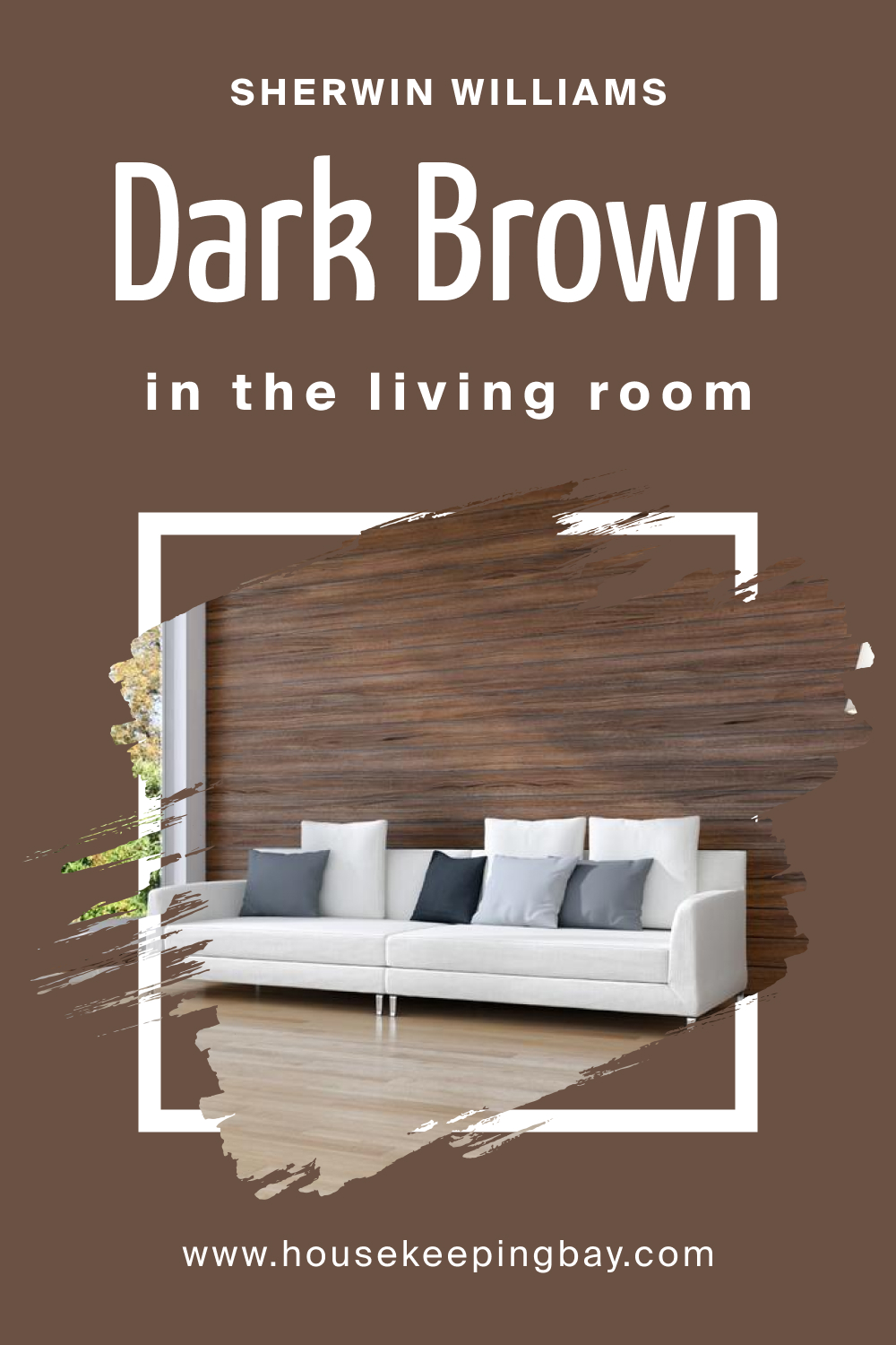 Sherwin Williams. SW 7520 Dark Brown In the Living Room