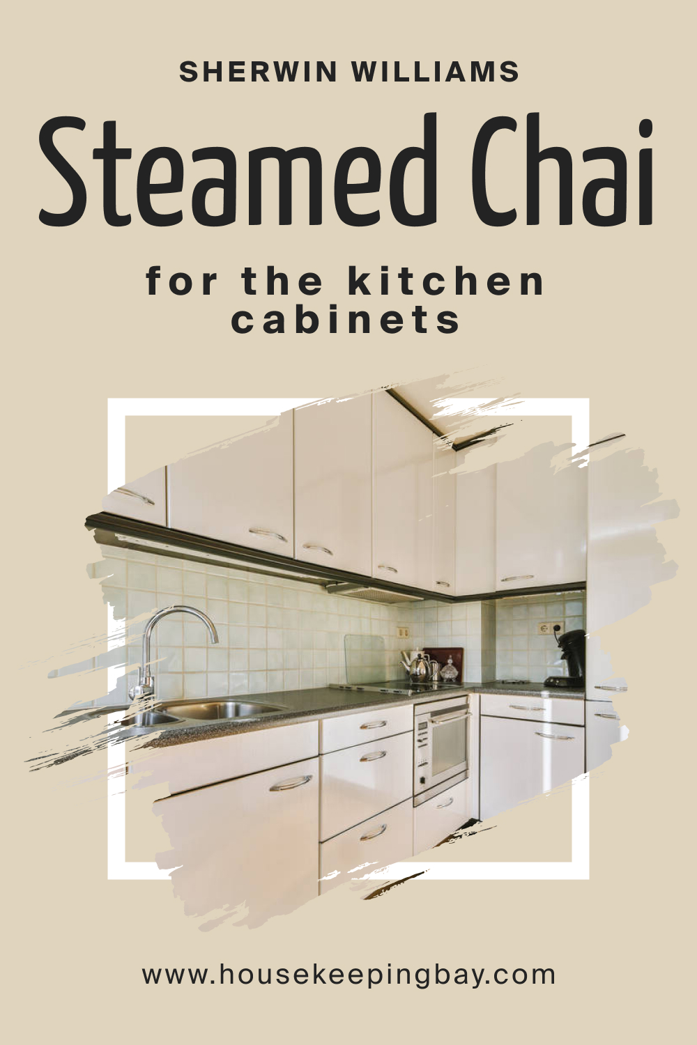 Sherwin Williams. SW 9509 Steamed Chai For the Kitchen Cabinets
