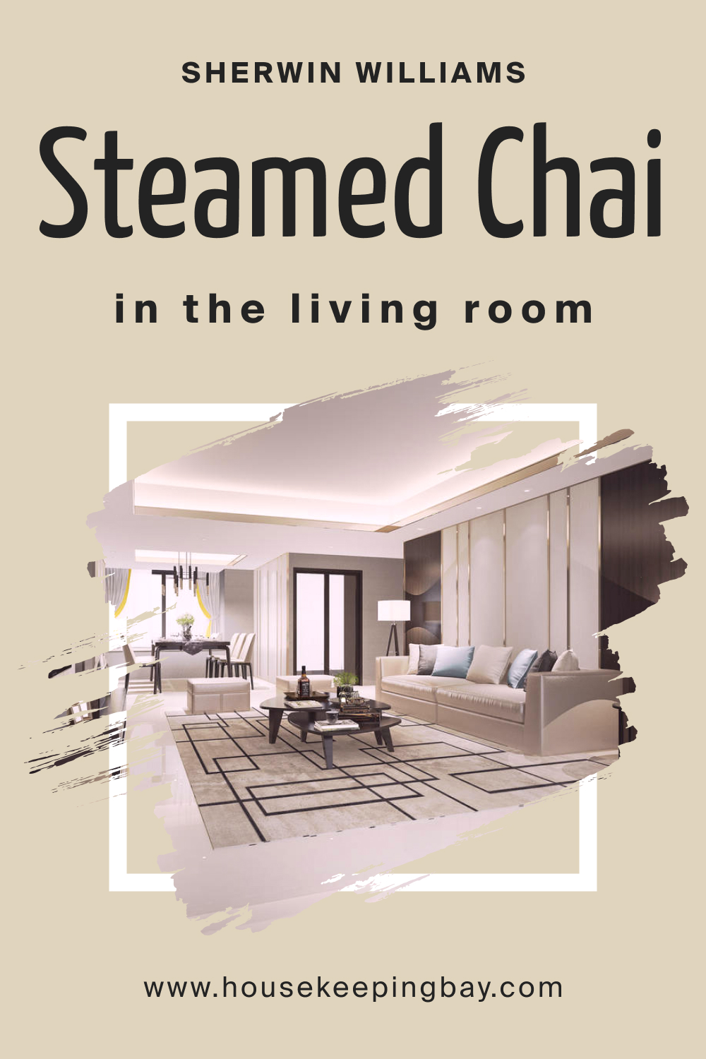 Sherwin Williams. SW 9509 Steamed Chai In the Living Room