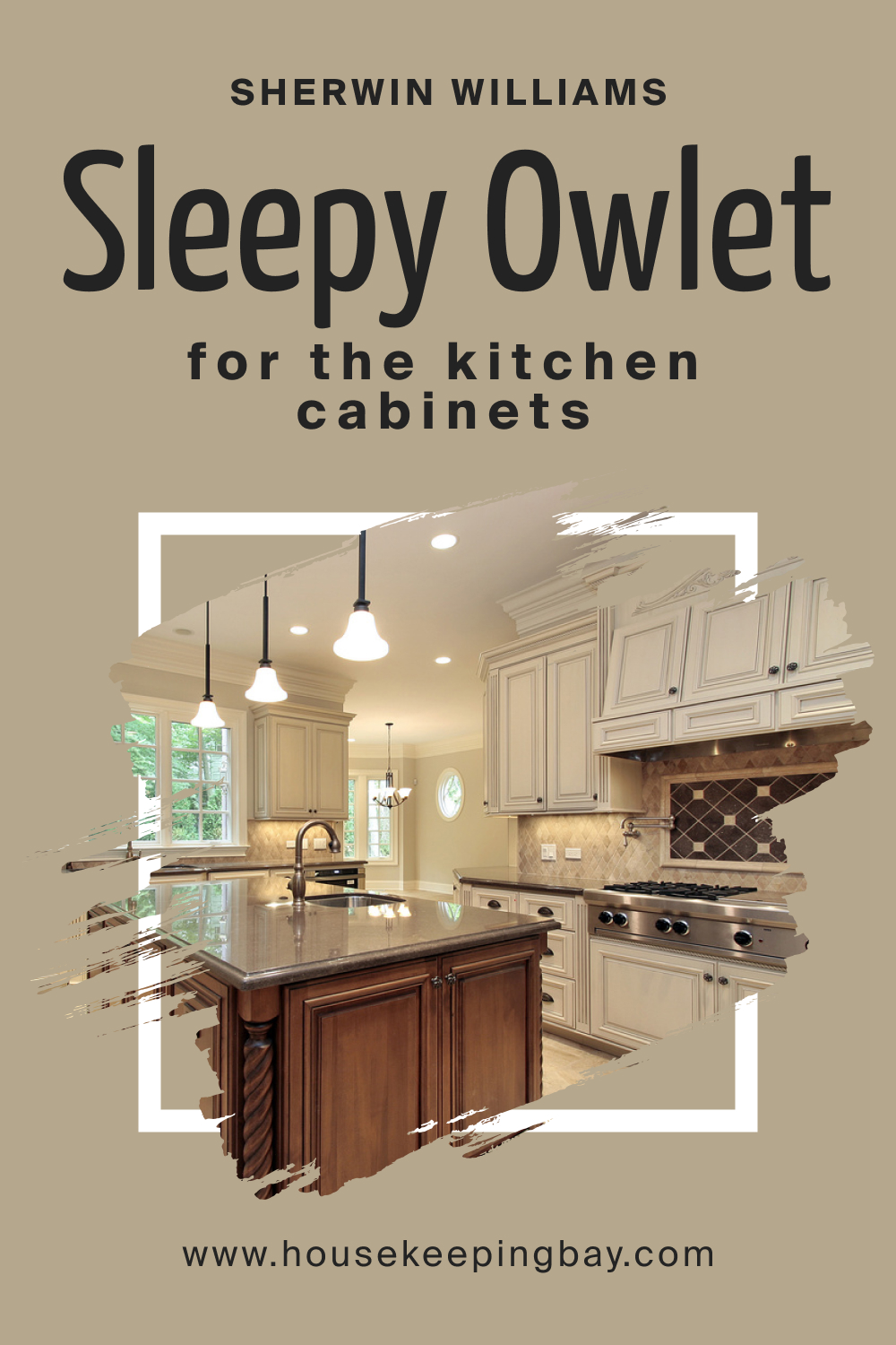 Sherwin Williams. SW 9513 Sleepy Owlet For the Kitchen Cabinets