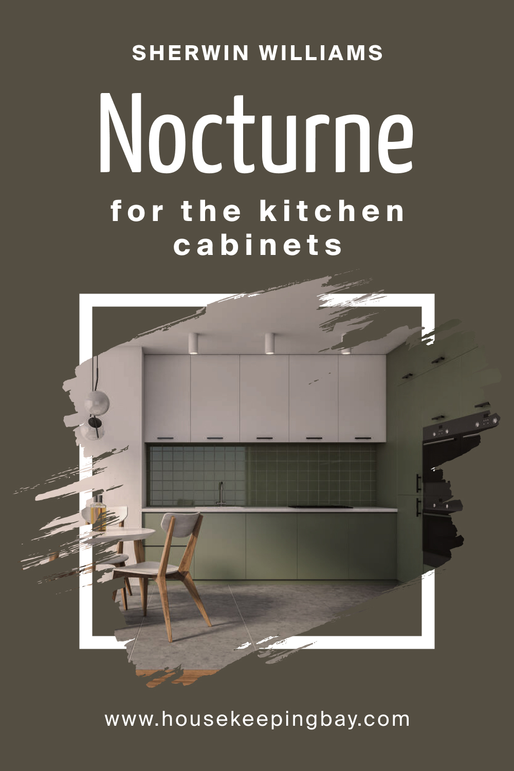 Sherwin Williams. SW 9520 Nocturne For the Kitchen Cabinets