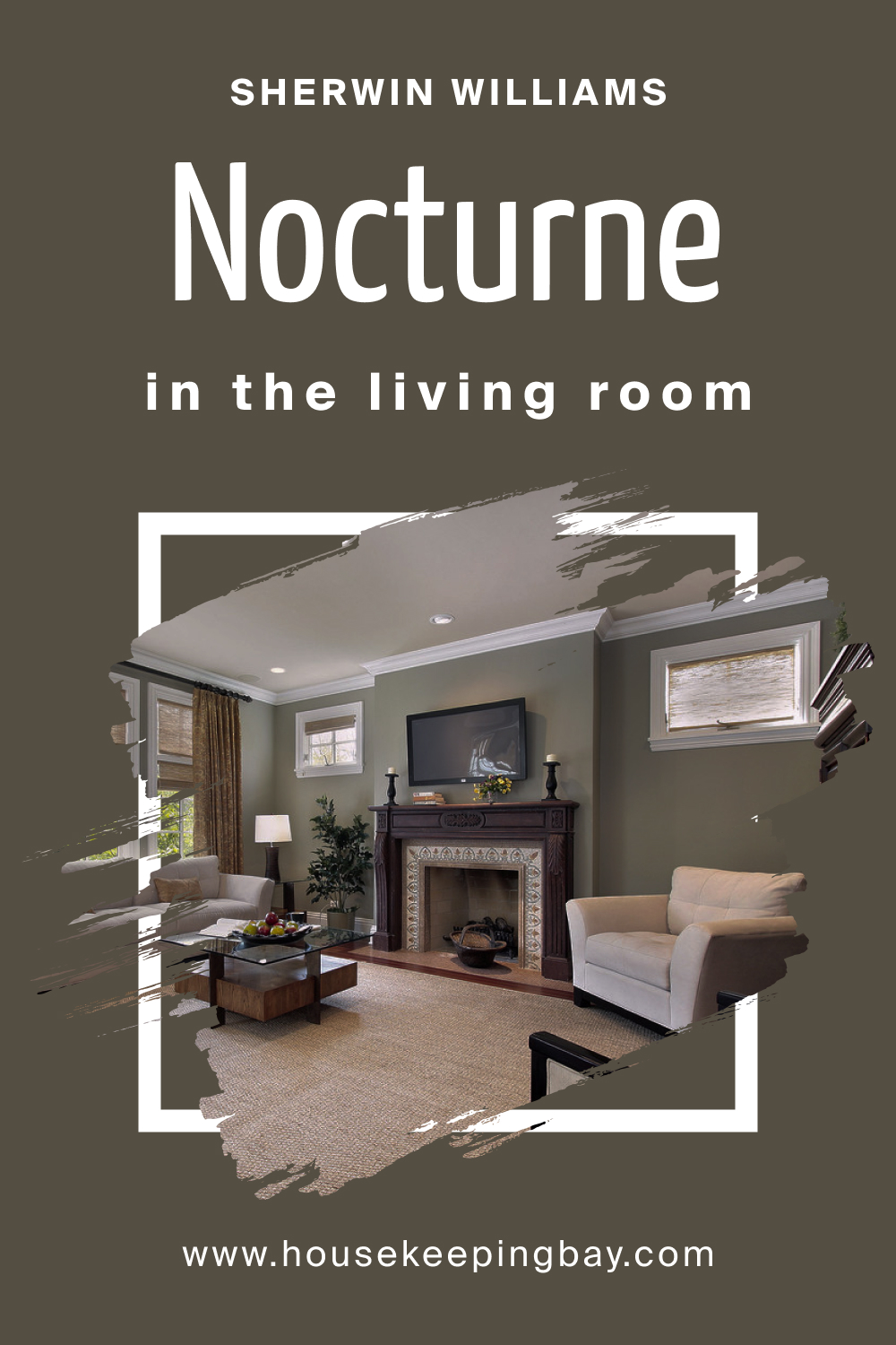 Sherwin Williams. SW 9520 Nocturne In the Living Room