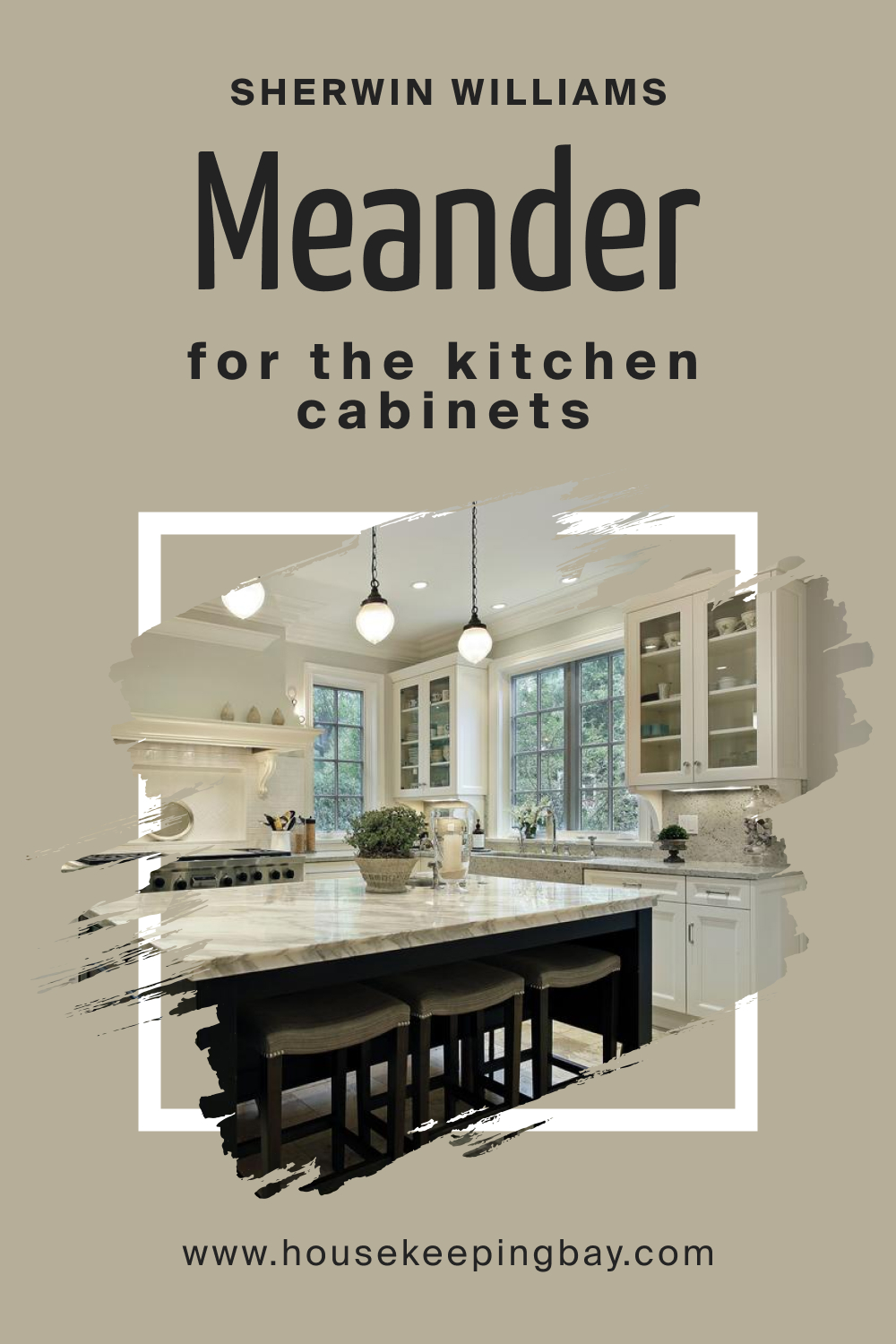 Sherwin Williams. SW 9522 Meander For the Kitchen Cabinets