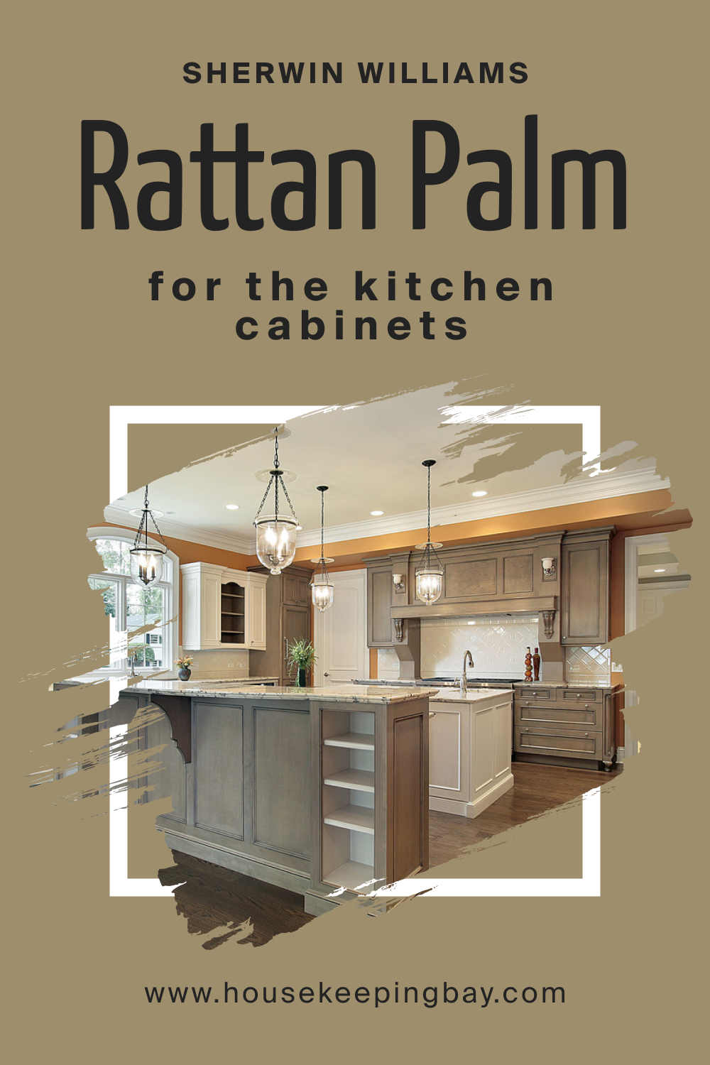 Sherwin Williams. SW 9533 Rattan Palm For the Kitchen Cabinets