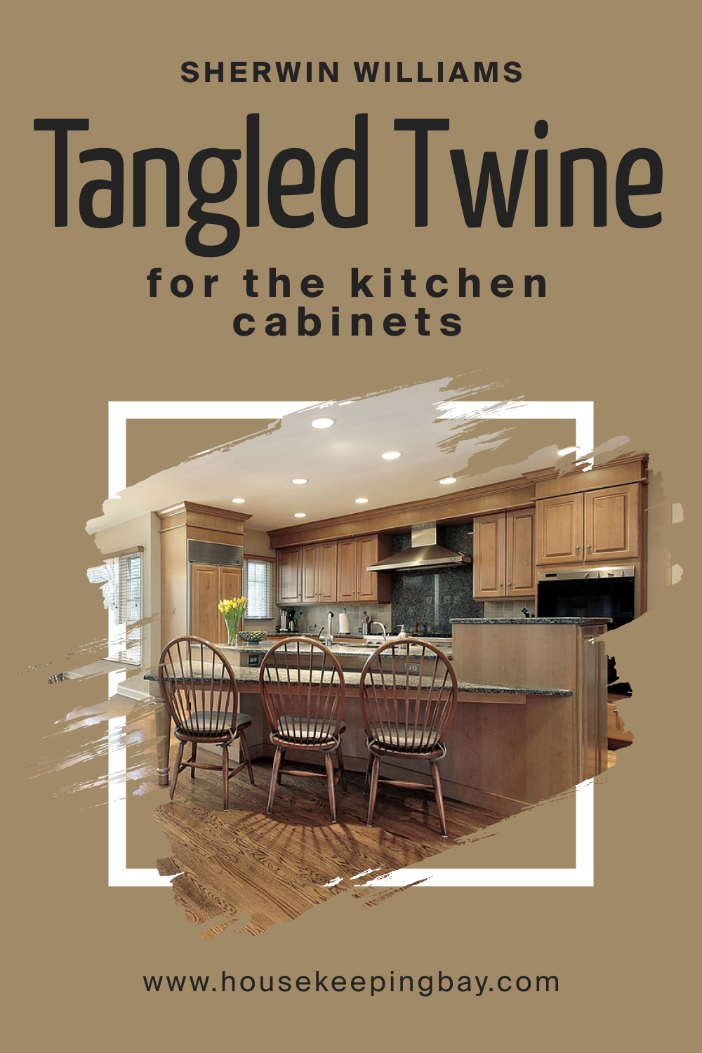 Sherwin Williams. SW 9538 Tangled Twine For the Kitchen Cabinets