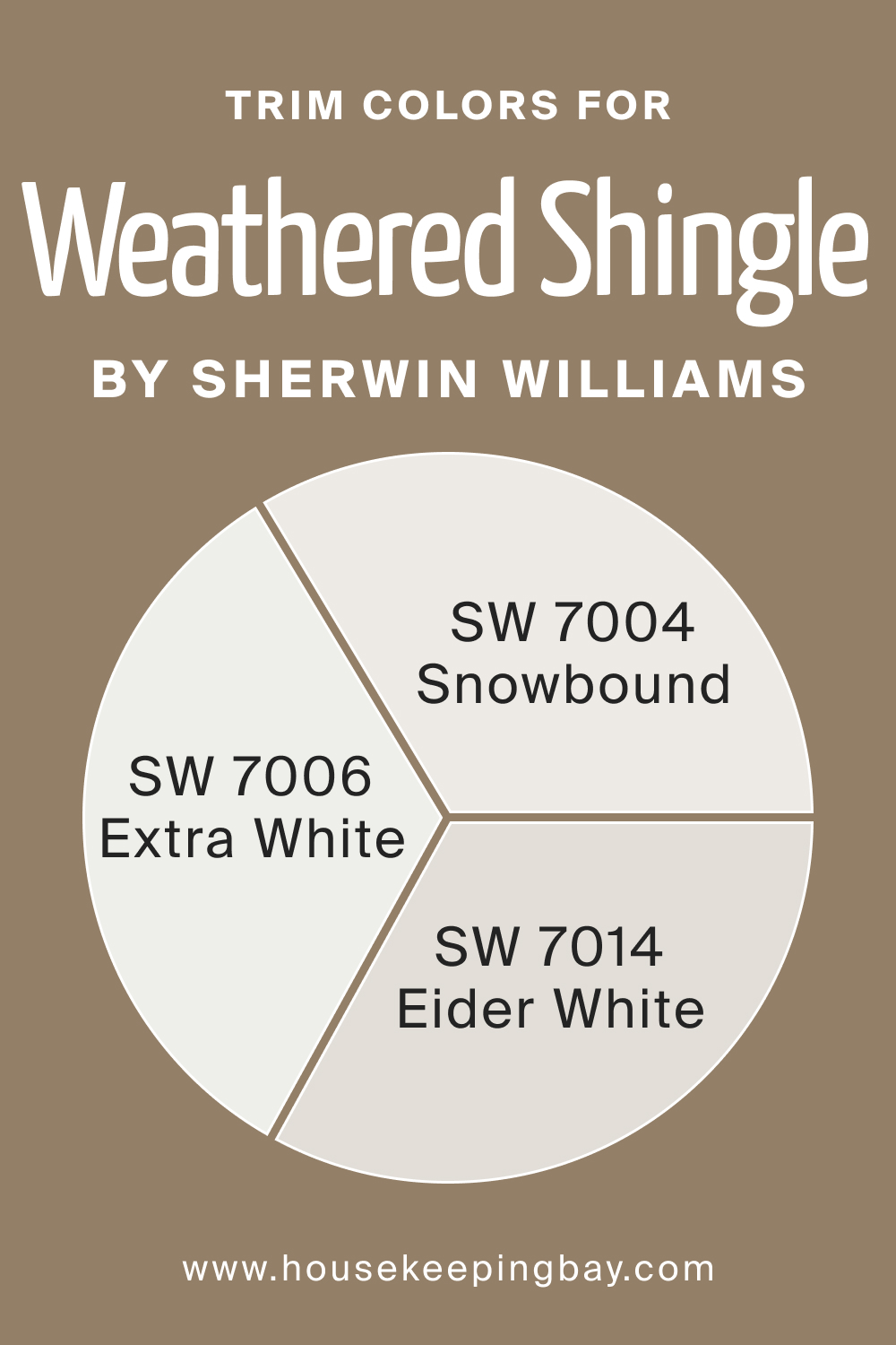 Trim Colors of SW 2841 Weathered Shingle by Sherwin Williams