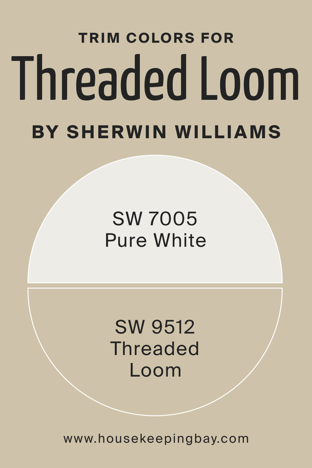 Trim Colors of SW 9512 Threaded Loom by Sherwin Williams