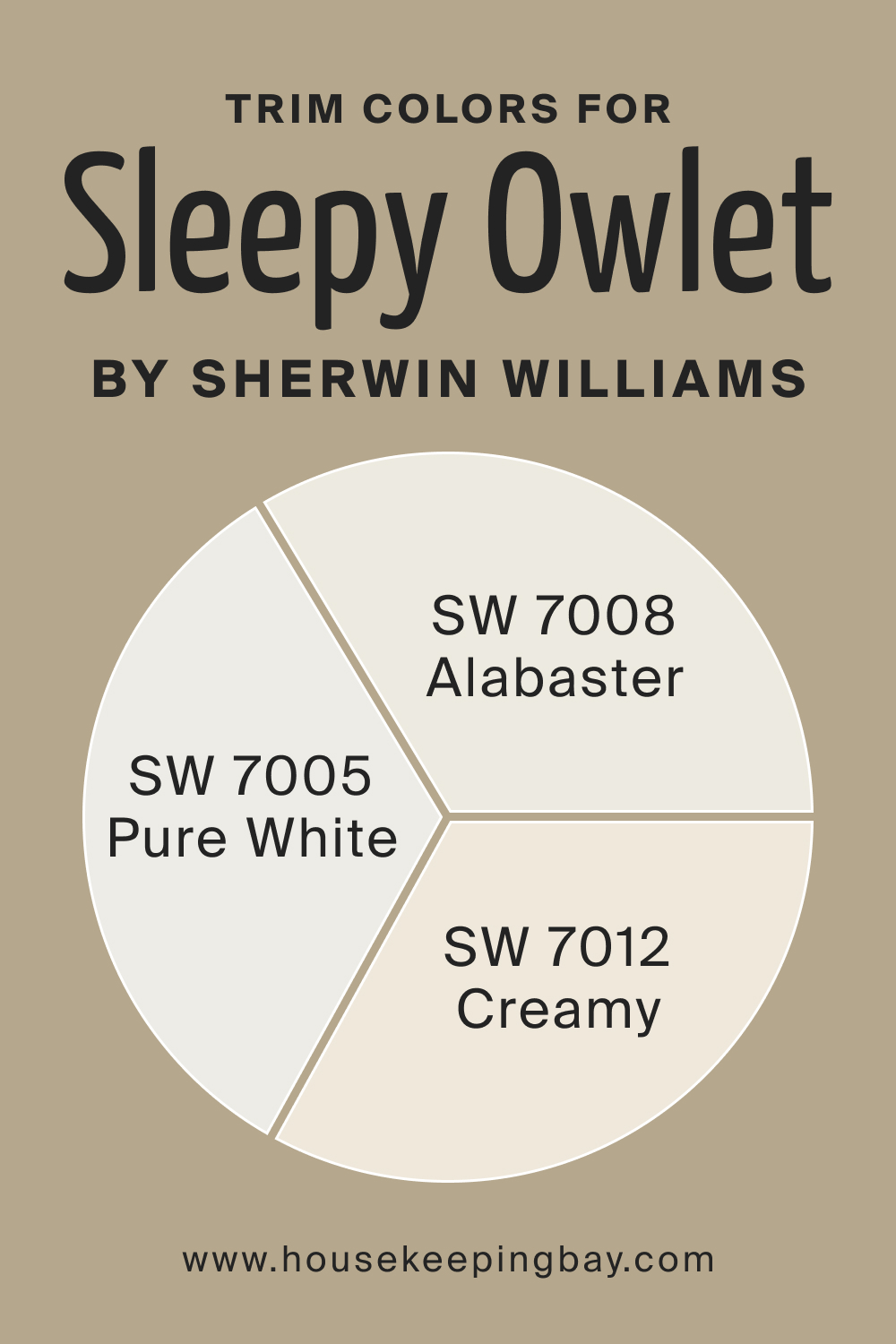 Trim Colors of SW 9513 Sleepy Owlet by Sherwin Williams