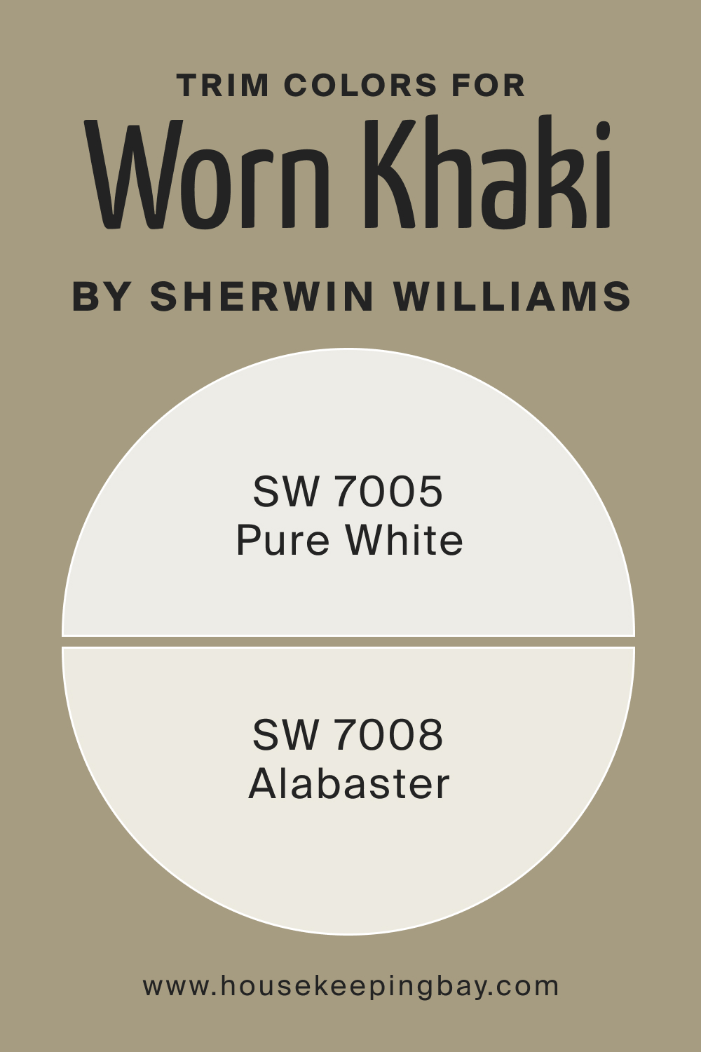 Trim Colors of SW 9527 Worn Khaki by Sherwin Williams