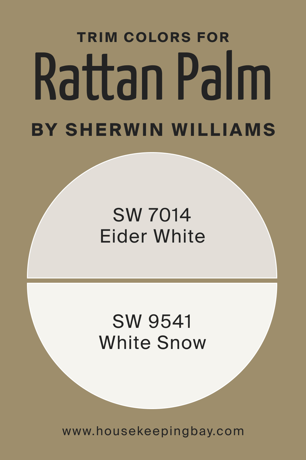 Trim Colors of SW 9533 Rattan Palm by Sherwin Williams