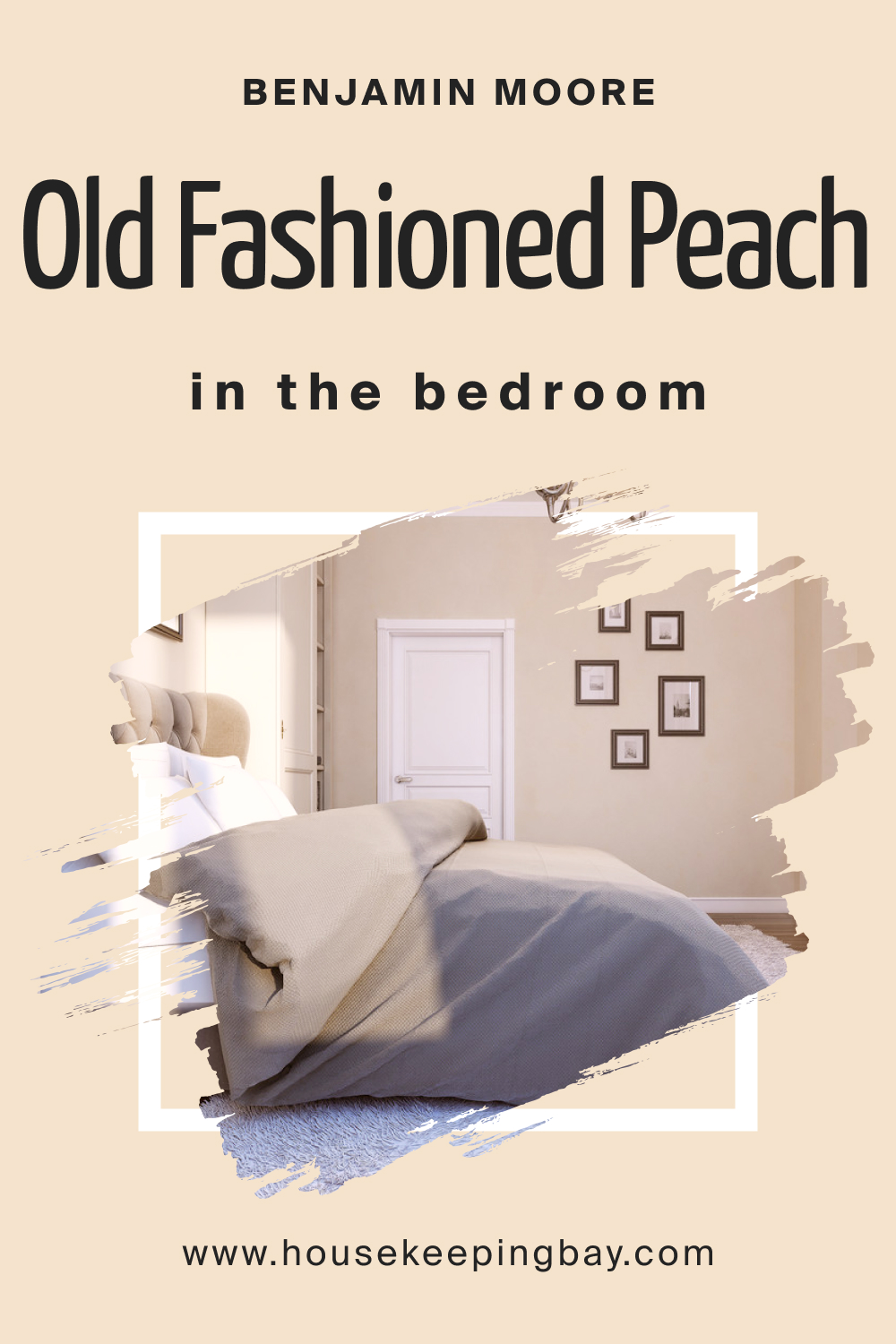 Benjamin Moore. Old Fashioned Peach OC 79 for the Bedroom