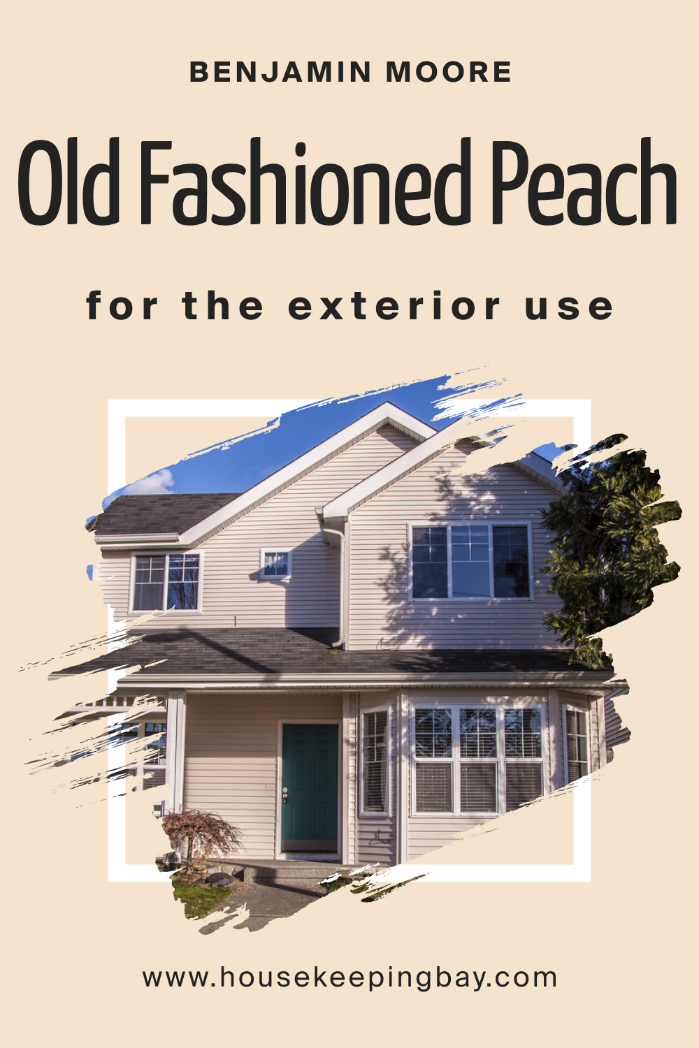 Benjamin Moore. Old Fashioned Peach OC 79 for the Exterior Use