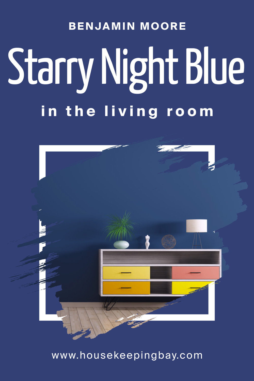 Benjamin Moore. Starry Night Blue 2067 20 in the Living Room