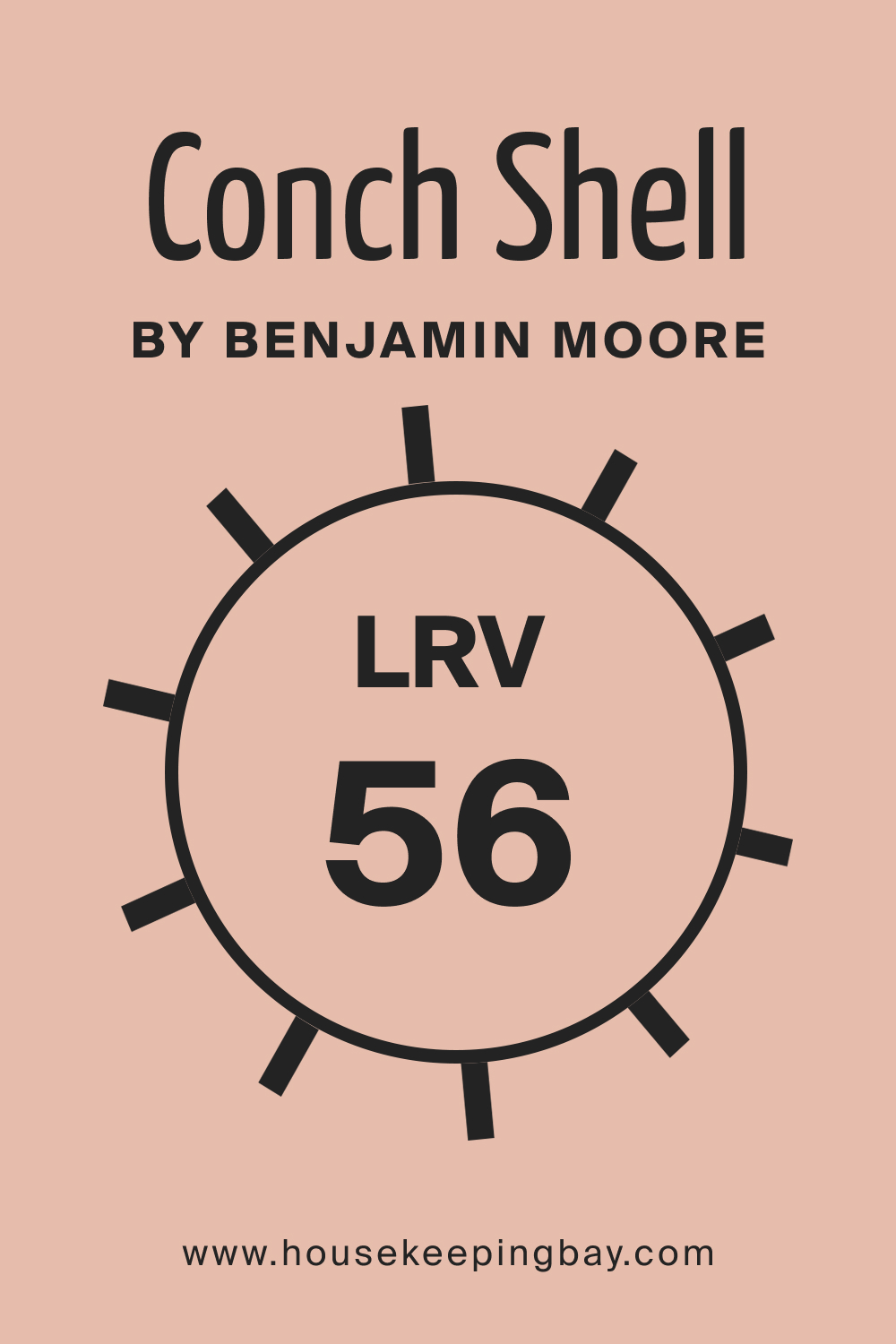 Conch Shell 052 by Benjamin Moore. LRV – 56