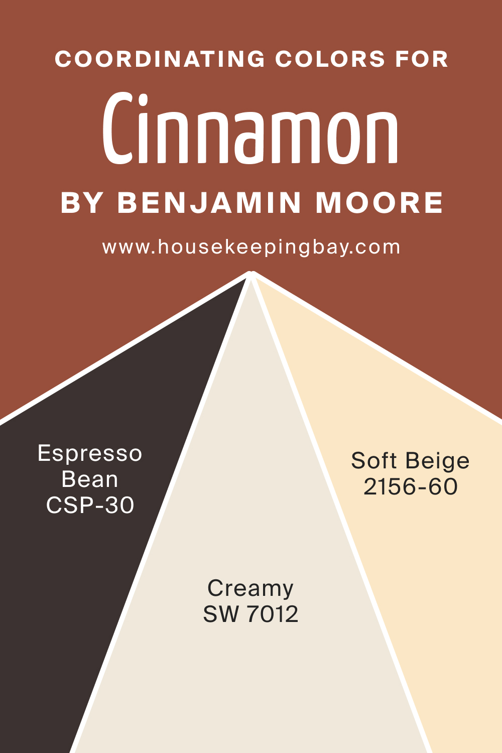 Coordinating Colors for Cinnamon 2174 20 by Benjamin Moore