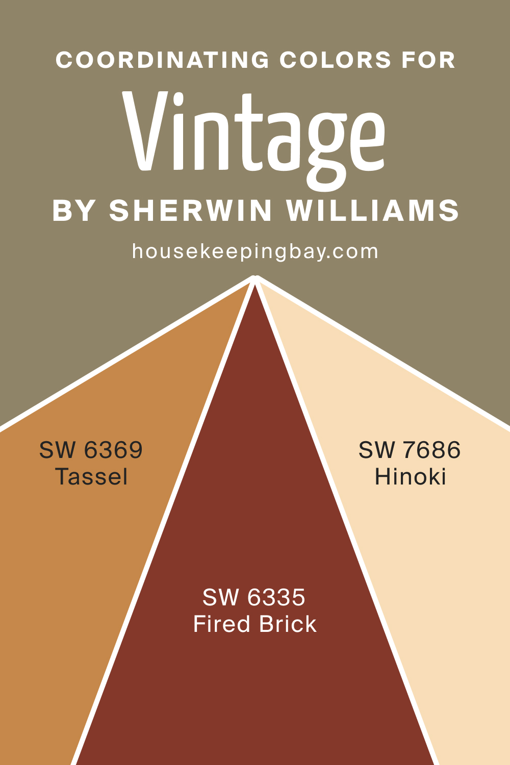 Coordinating Colors for SW 9528 Vintage by Sherwin Williams