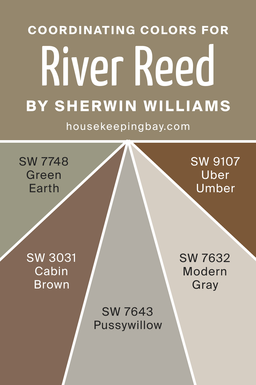 Coordinating Colors for SW 9534 River Reed by Sherwin Williams