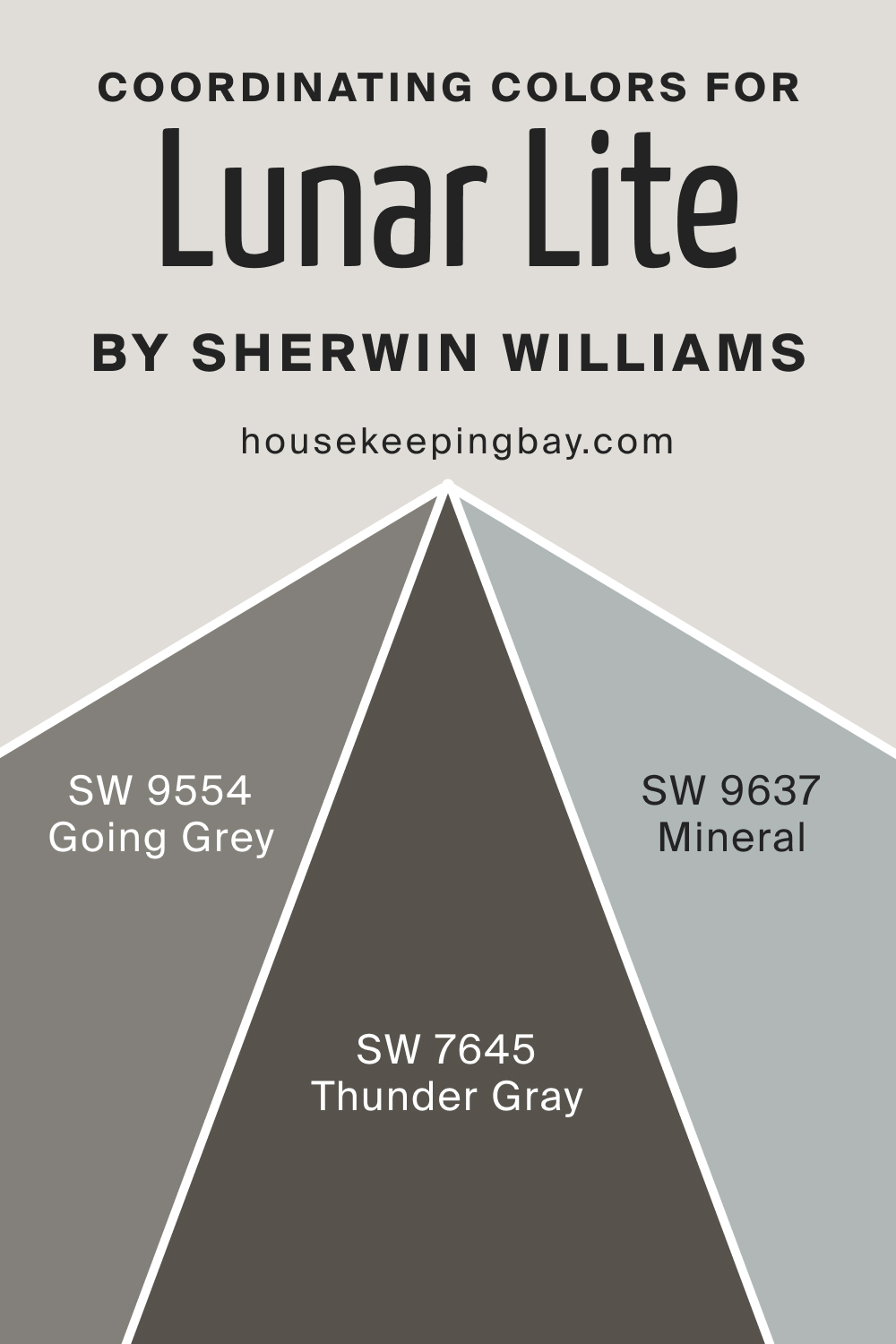 Coordinating Colors for SW 9546 Lunar Lite by Sherwin Williams