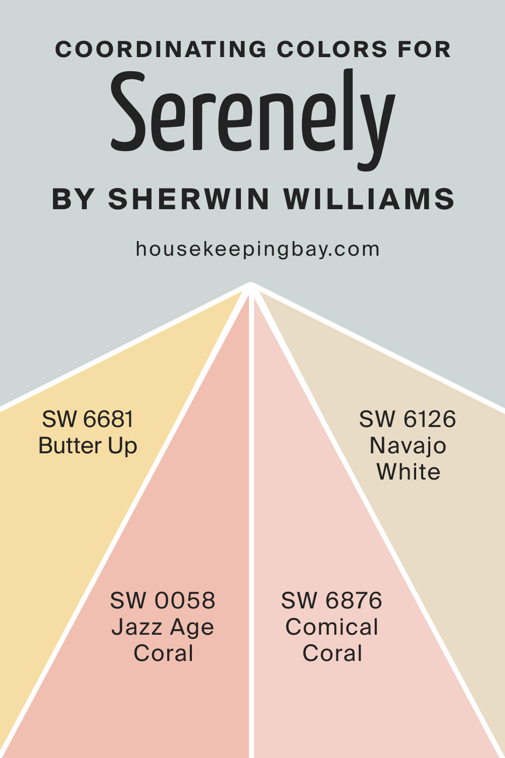 Coordinating Colors for SW 9632 Serenely by Sherwin Williams