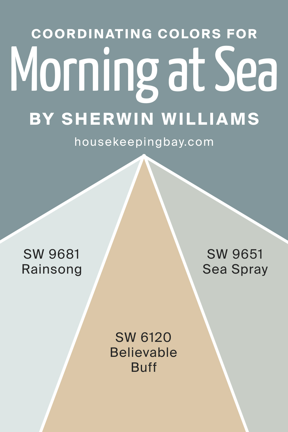 Coordinating Colors for SW 9634 Morning at Sea by Sherwin Williams