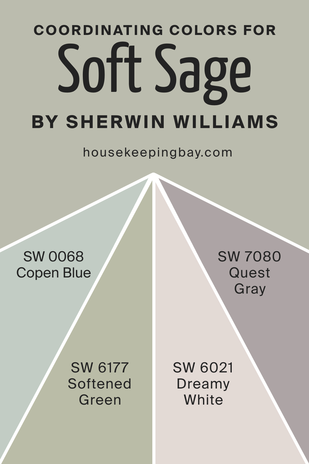 Coordinating Colors for SW 9647 Soft Sage by Sherwin Williams