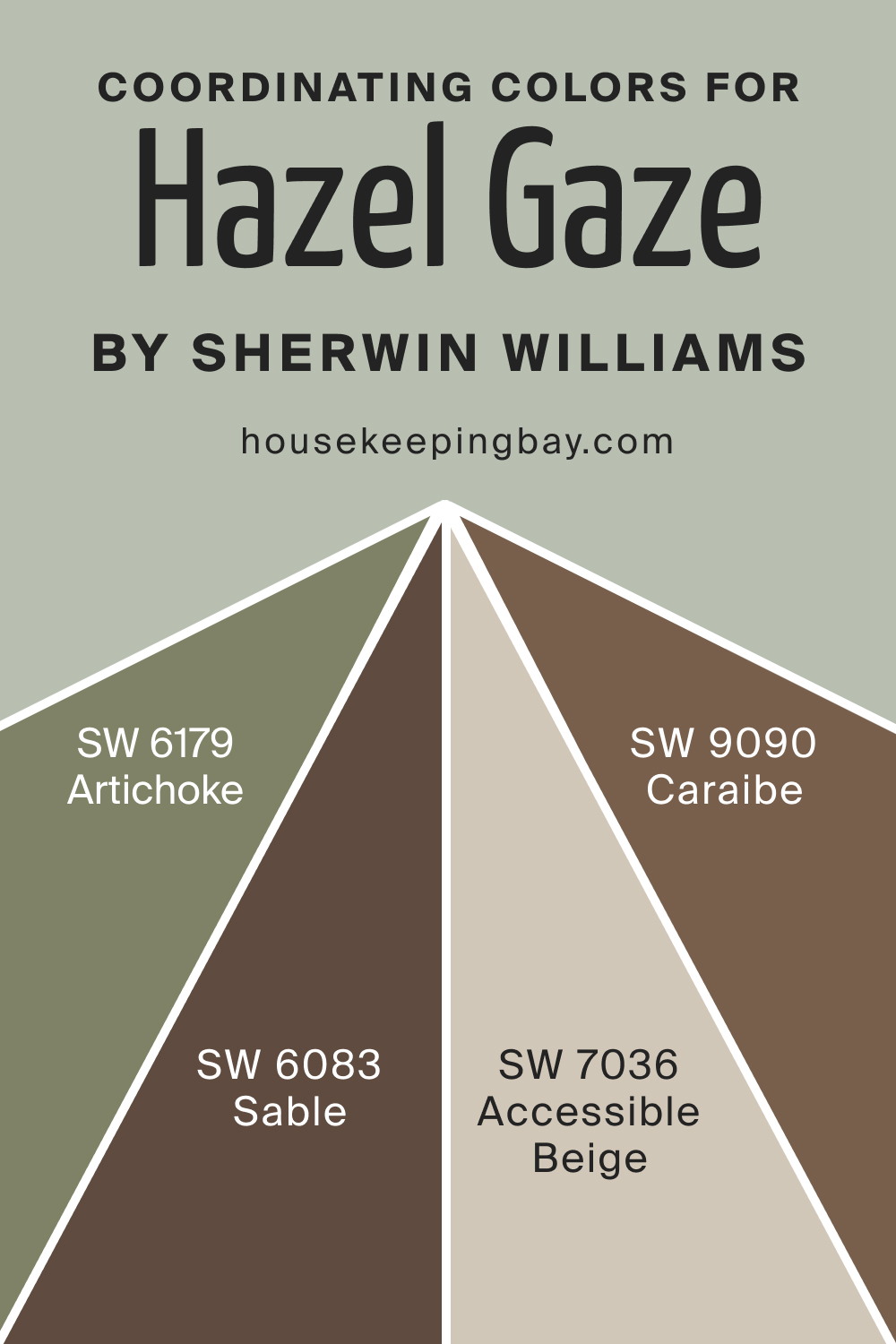 Coordinating Colors for SW 9652 Hazel Gaze by Sherwin Williams