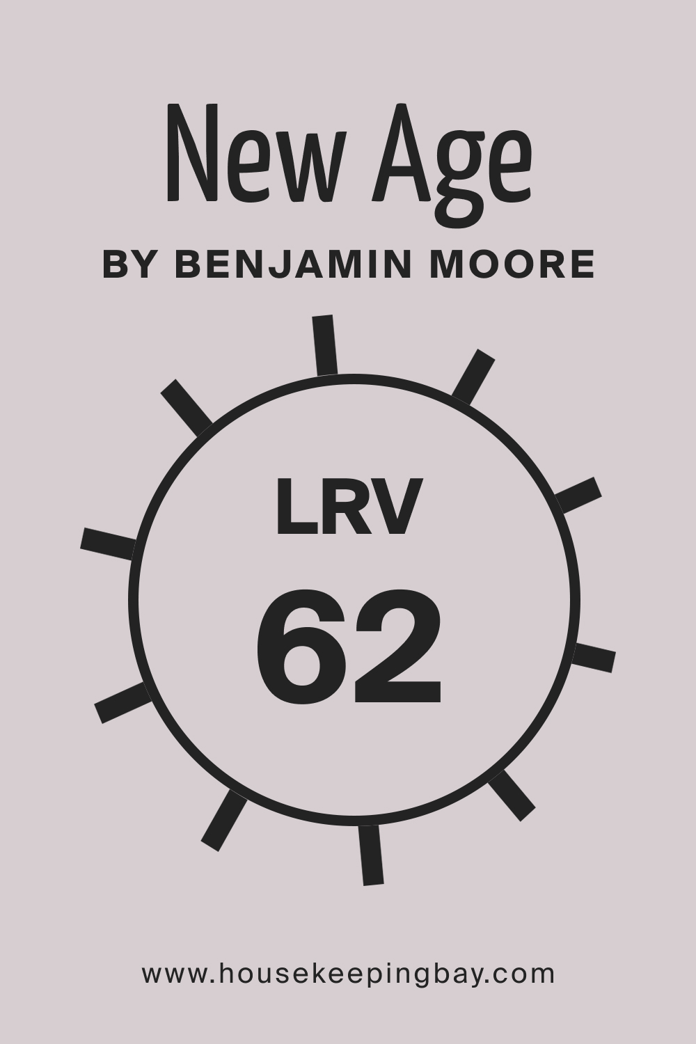 New Age 1444 by Benjamin Moore. LRV – 62