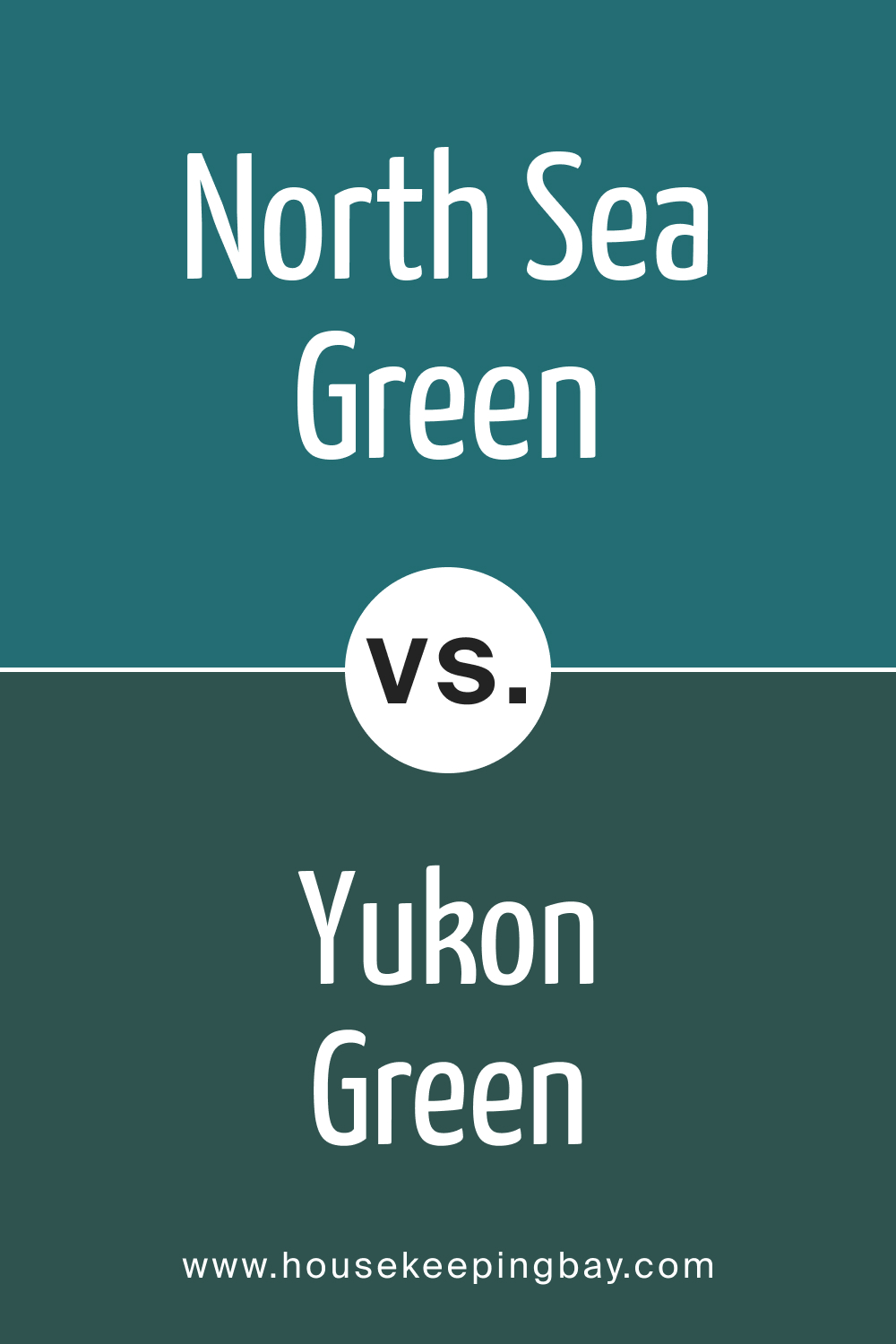 North Sea Green 2053 30 vs. BM 2051 10 Yukon Green
