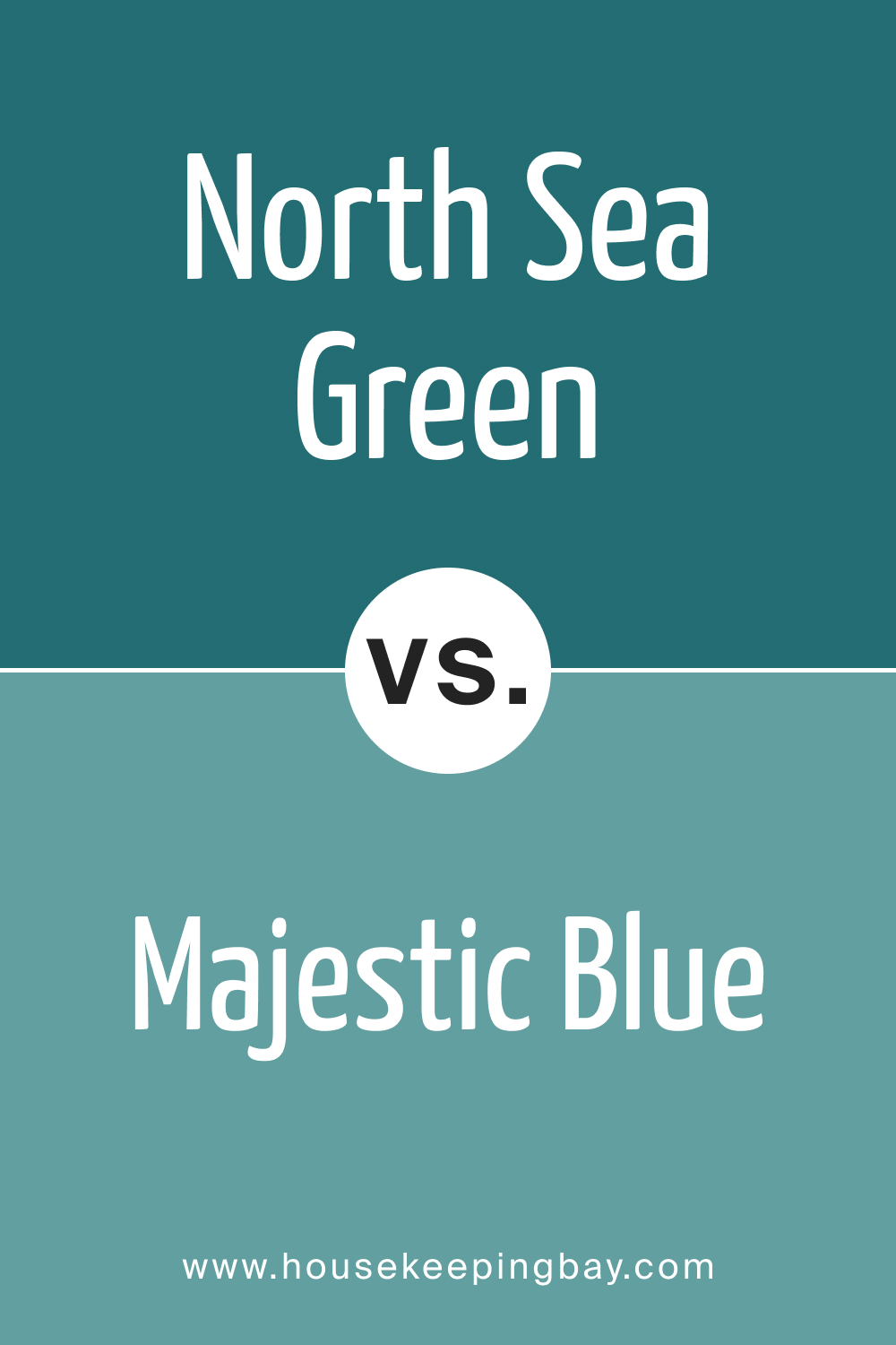 North Sea Green 2053 30 vs. BM 2051 40 Majestic Blue