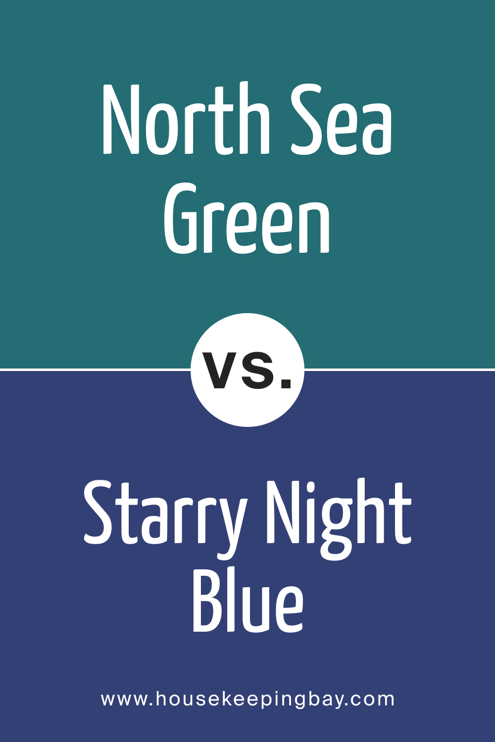 North Sea Green 2053 30 vs. Starry Night Blue 2067 20