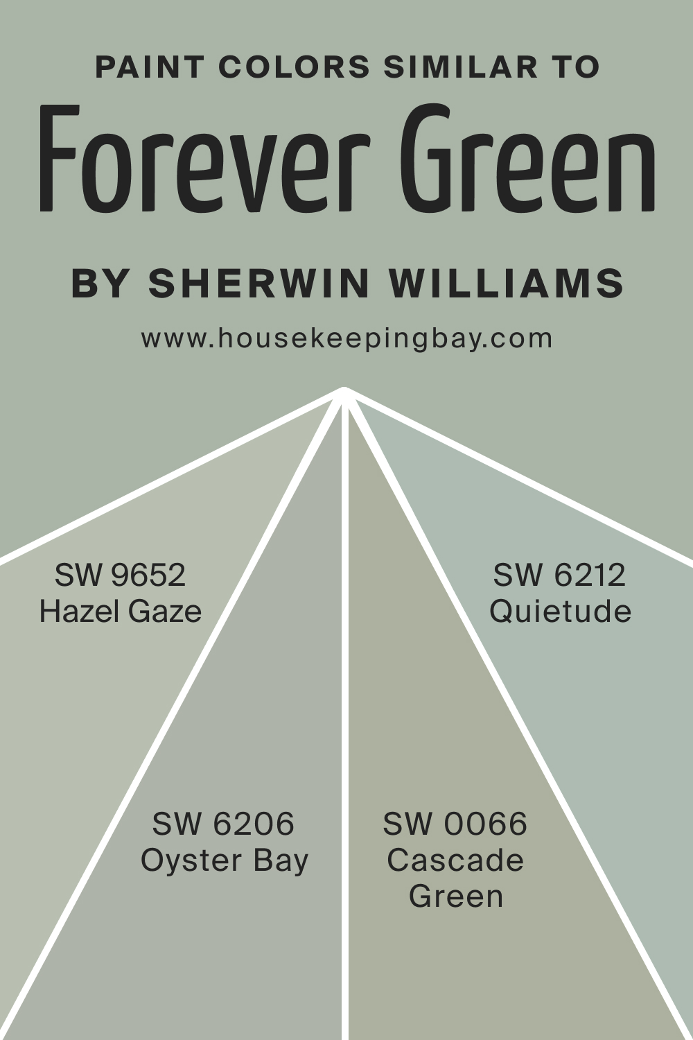Paint Color Similar to SW 9653 Forever Green by Sherwin Williams