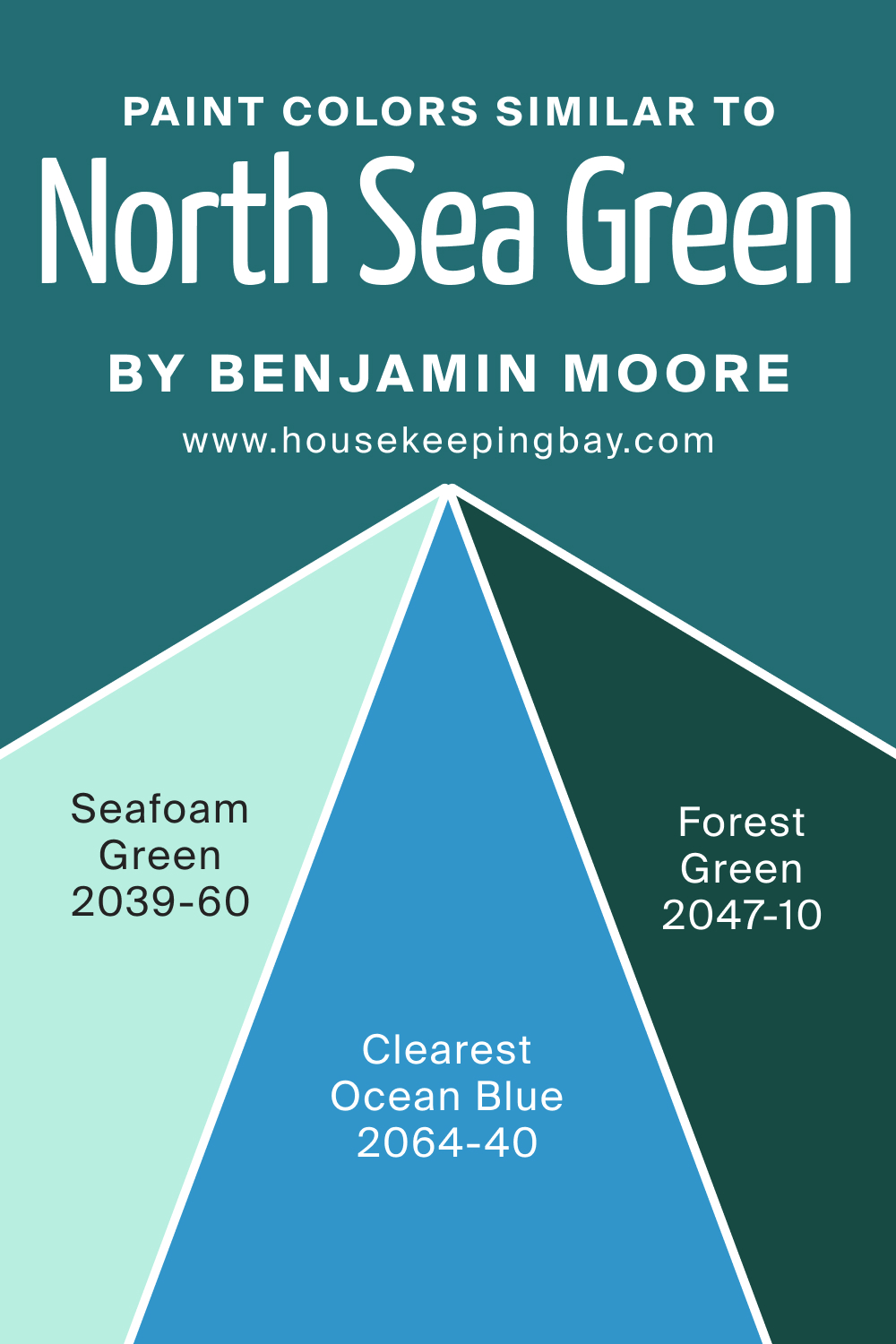 Paint Colors Similar to North Sea Green 2053 30 by Benjamin Moore