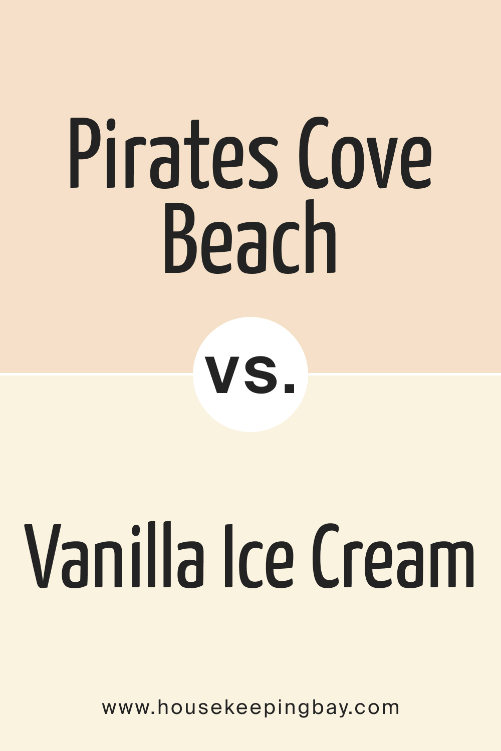 Pirates Cove Beach OC 80 vs. OC 90 Vanilla Ice Cream