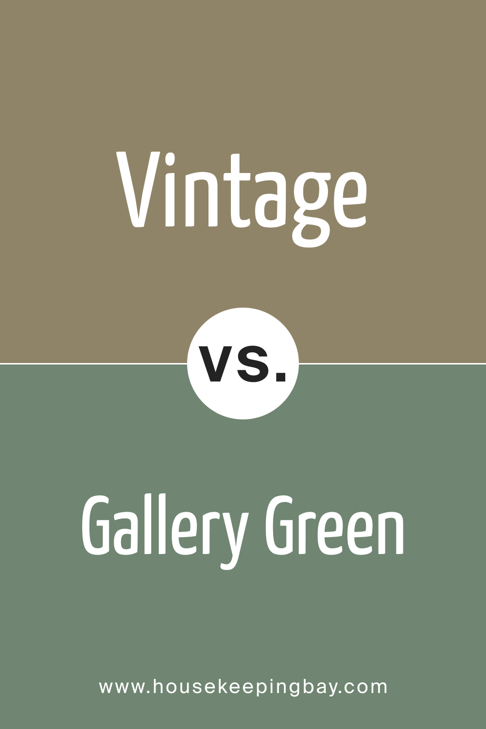 SW 9528 Vintage vs. SW 0015 Gallery Green
