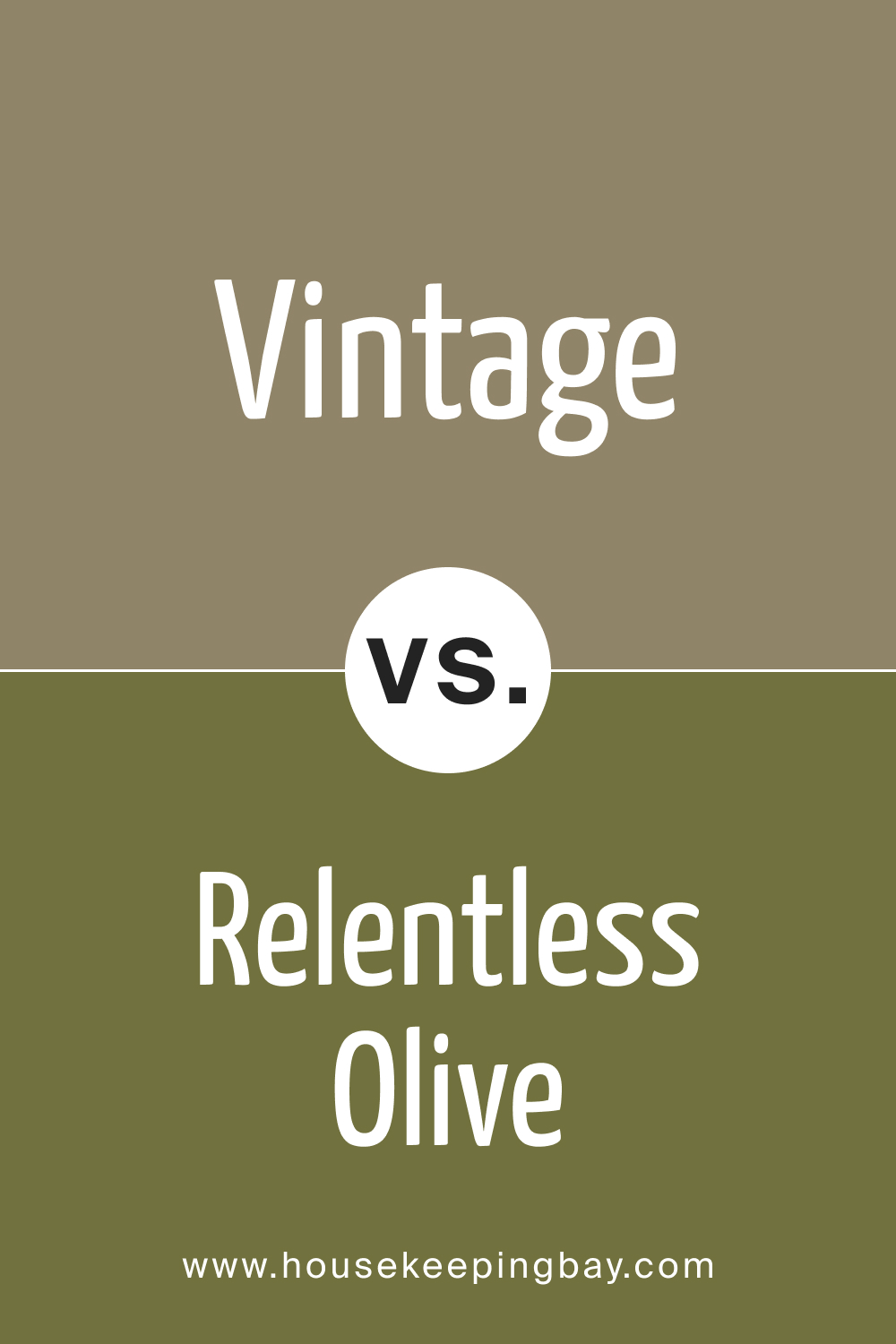 SW 9528 Vintage vs. SW 6425 Relentless Olive