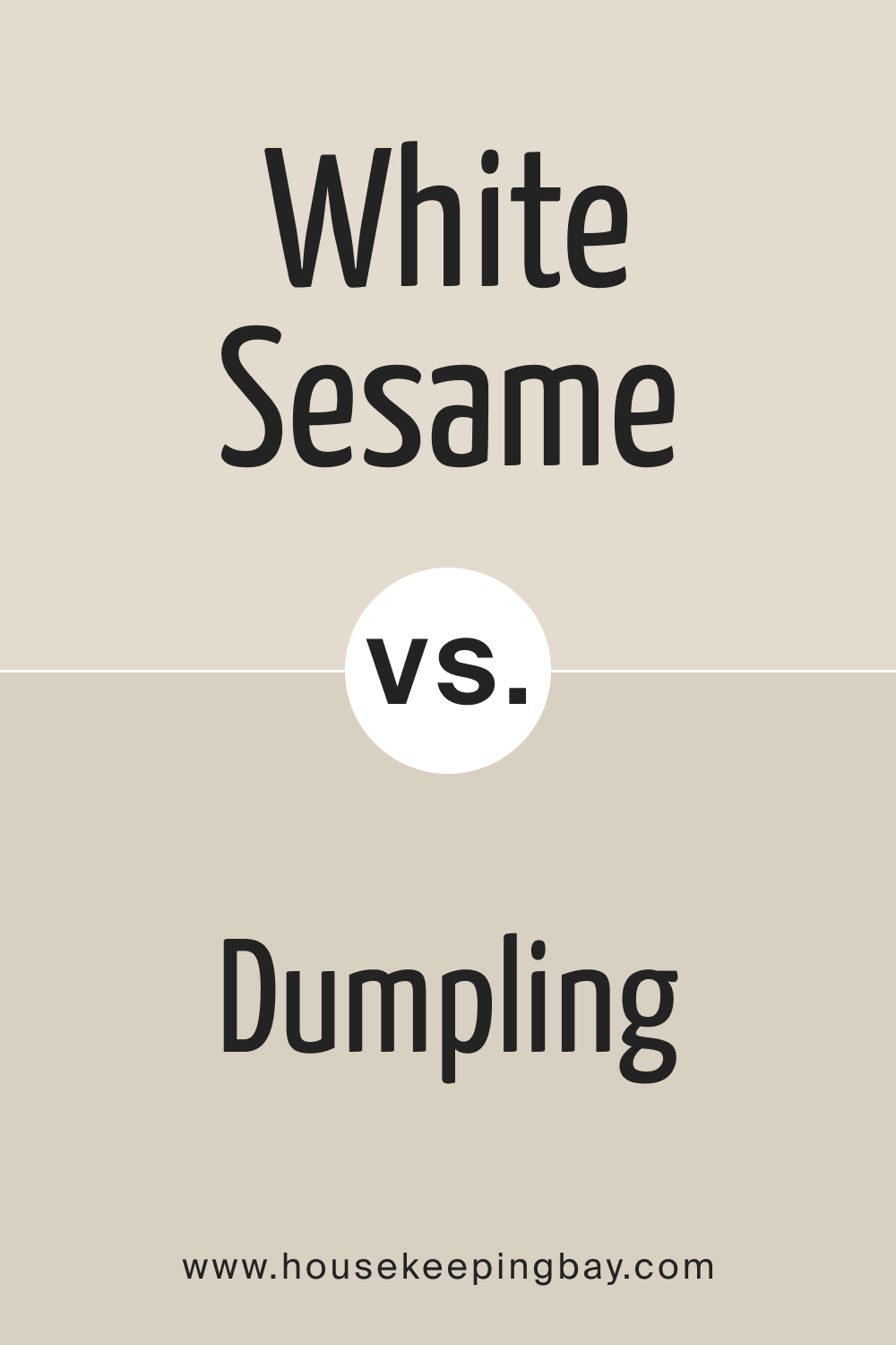 SW 9586 White Sesame vs. SW 9616 Dumpling