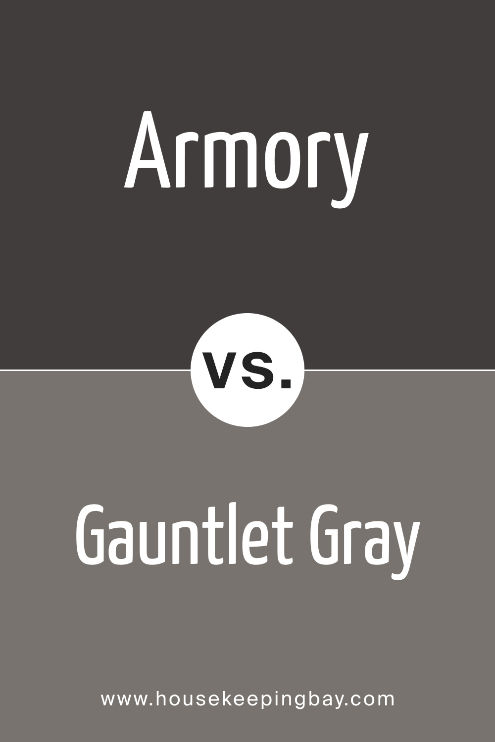 SW 9600 Armory vs. SW 7019 Gauntlet Gray