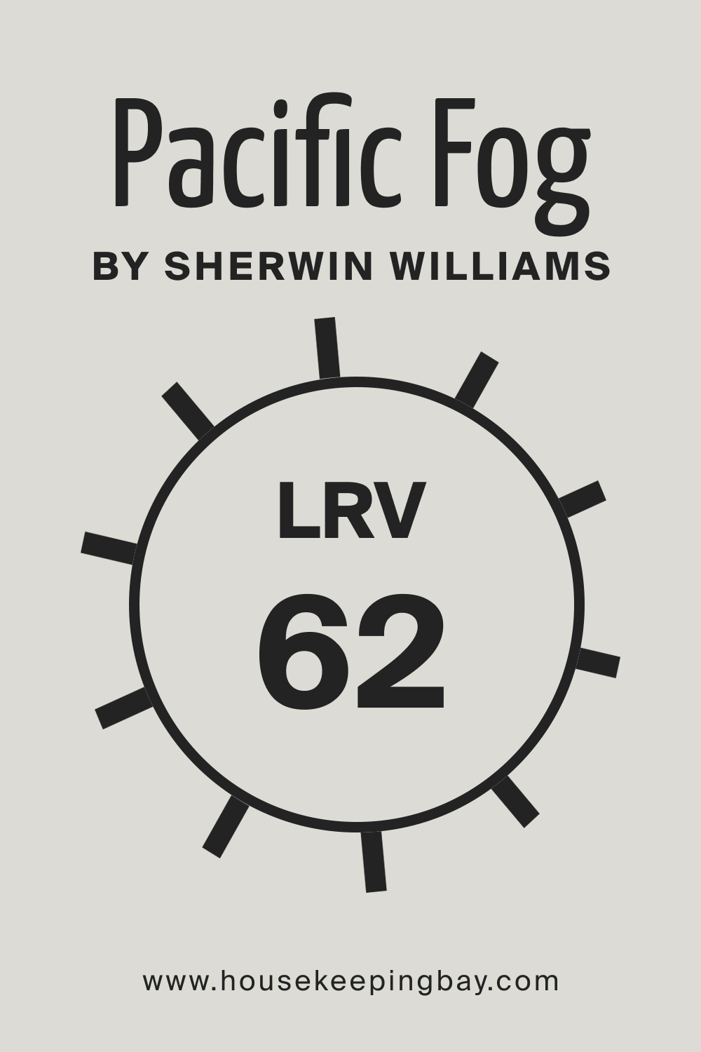 SW 9627 Pacific Fog by Sherwin Williams. LRV 62